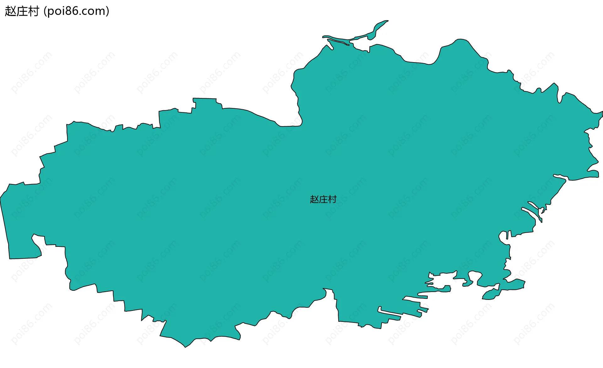 赵庄村边界地图