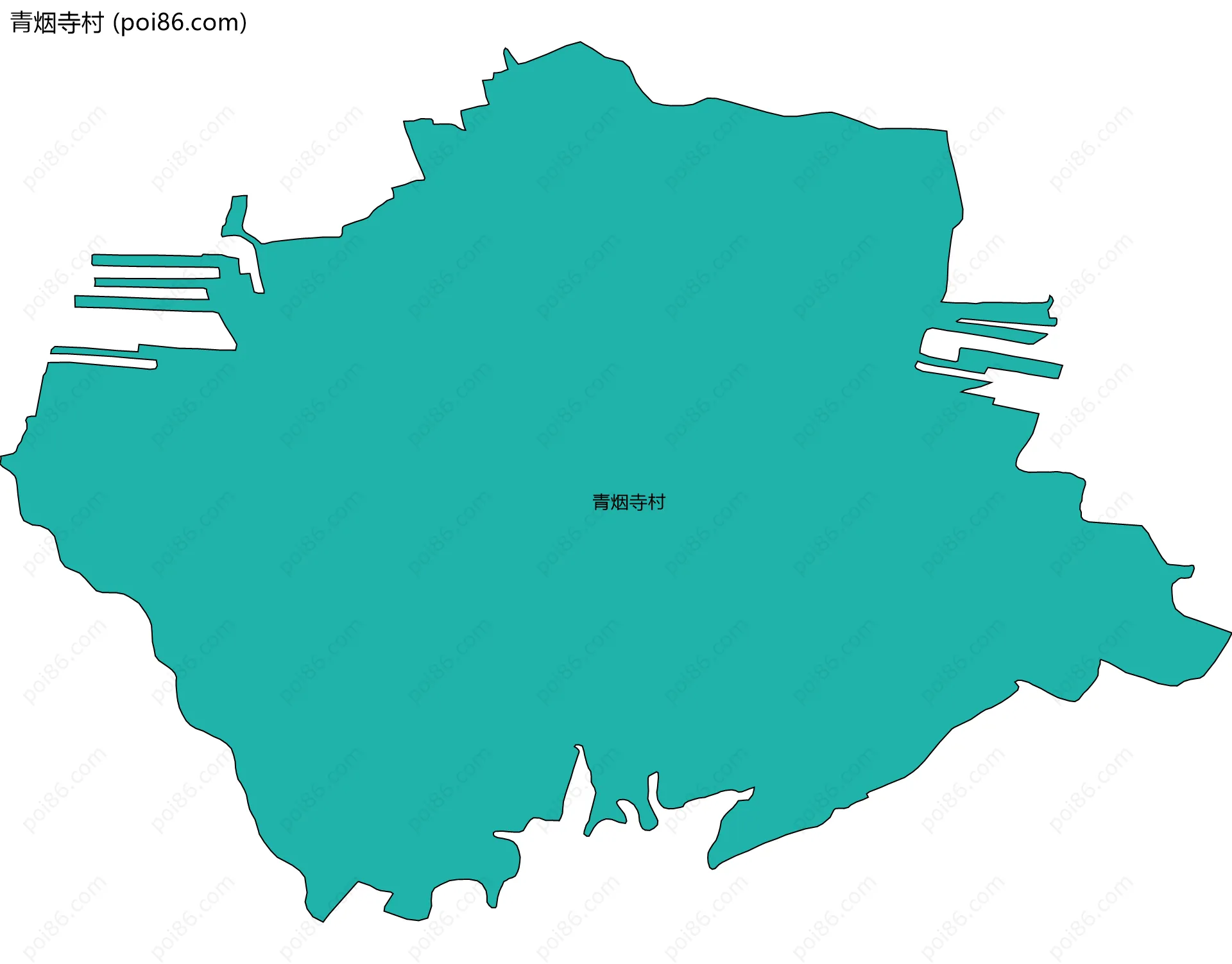 青烟寺村边界地图