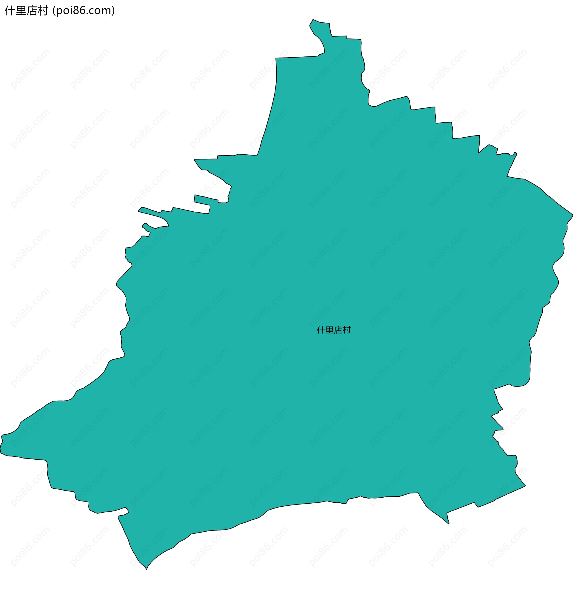什里店村边界地图