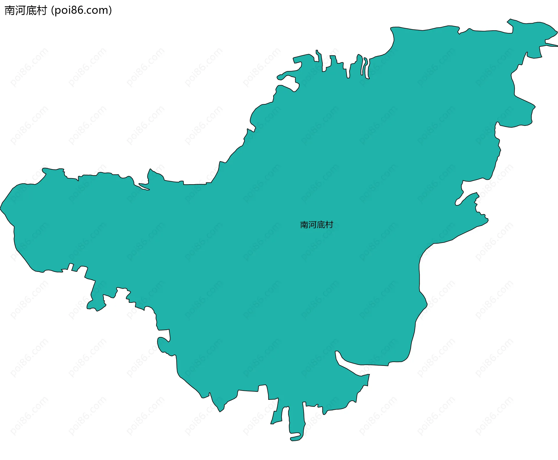 南河底村边界地图