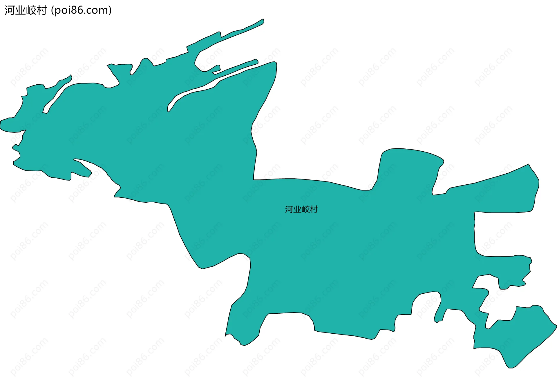 河业峧村边界地图