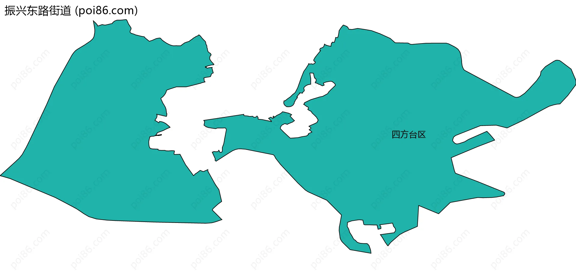 振兴东路街道边界地图(五级行政区划)