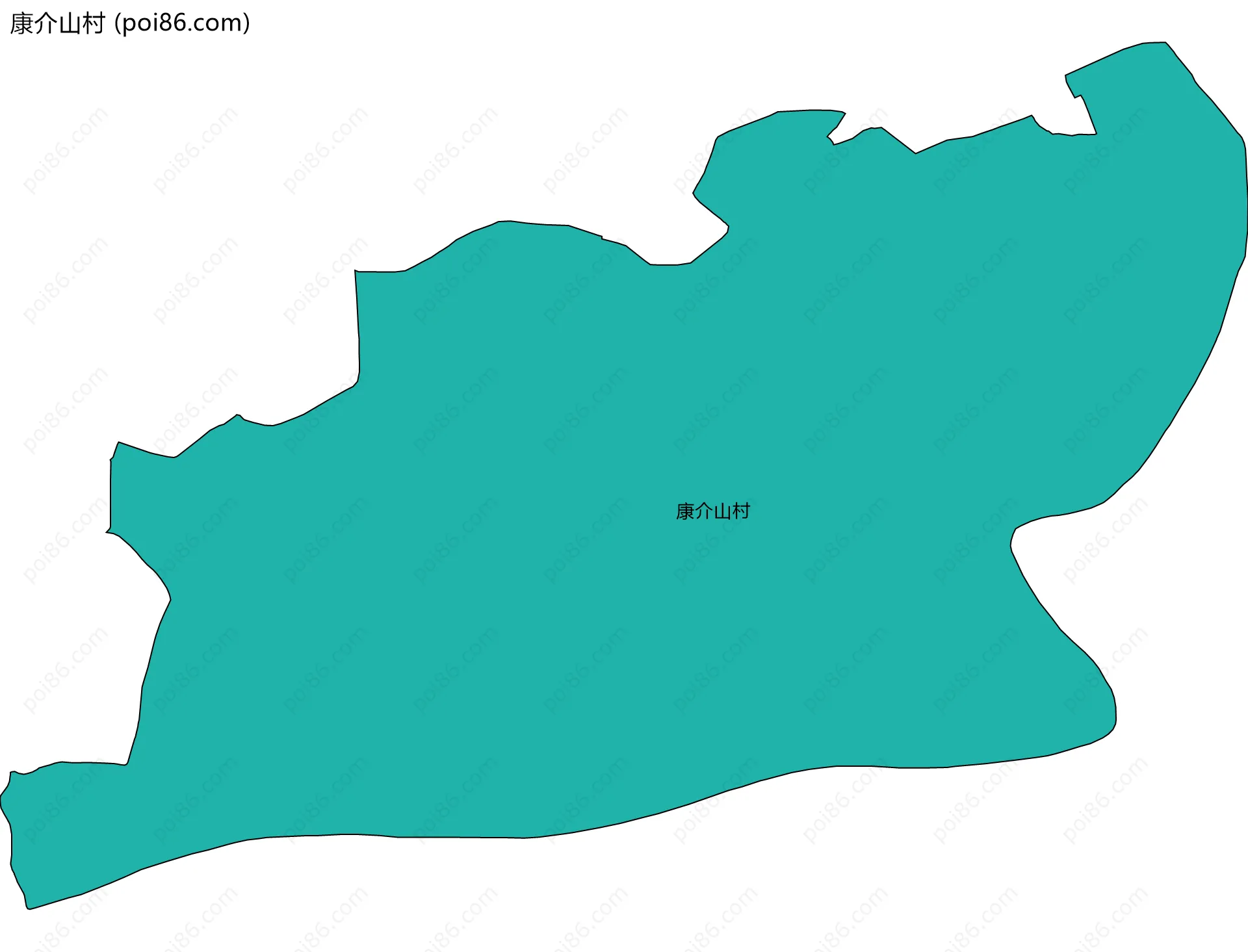 康介山村边界地图