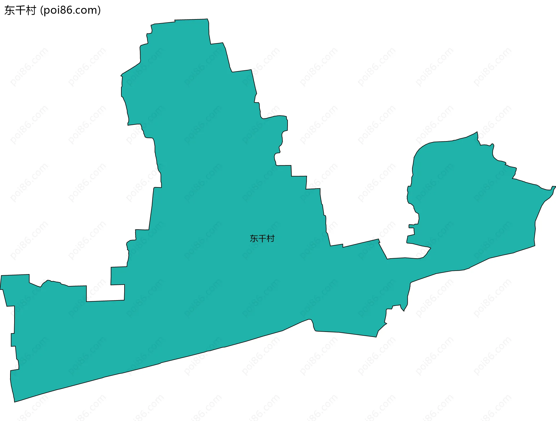 东千村边界地图