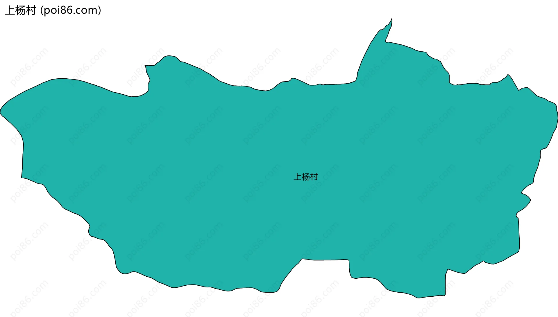 上杨村边界地图