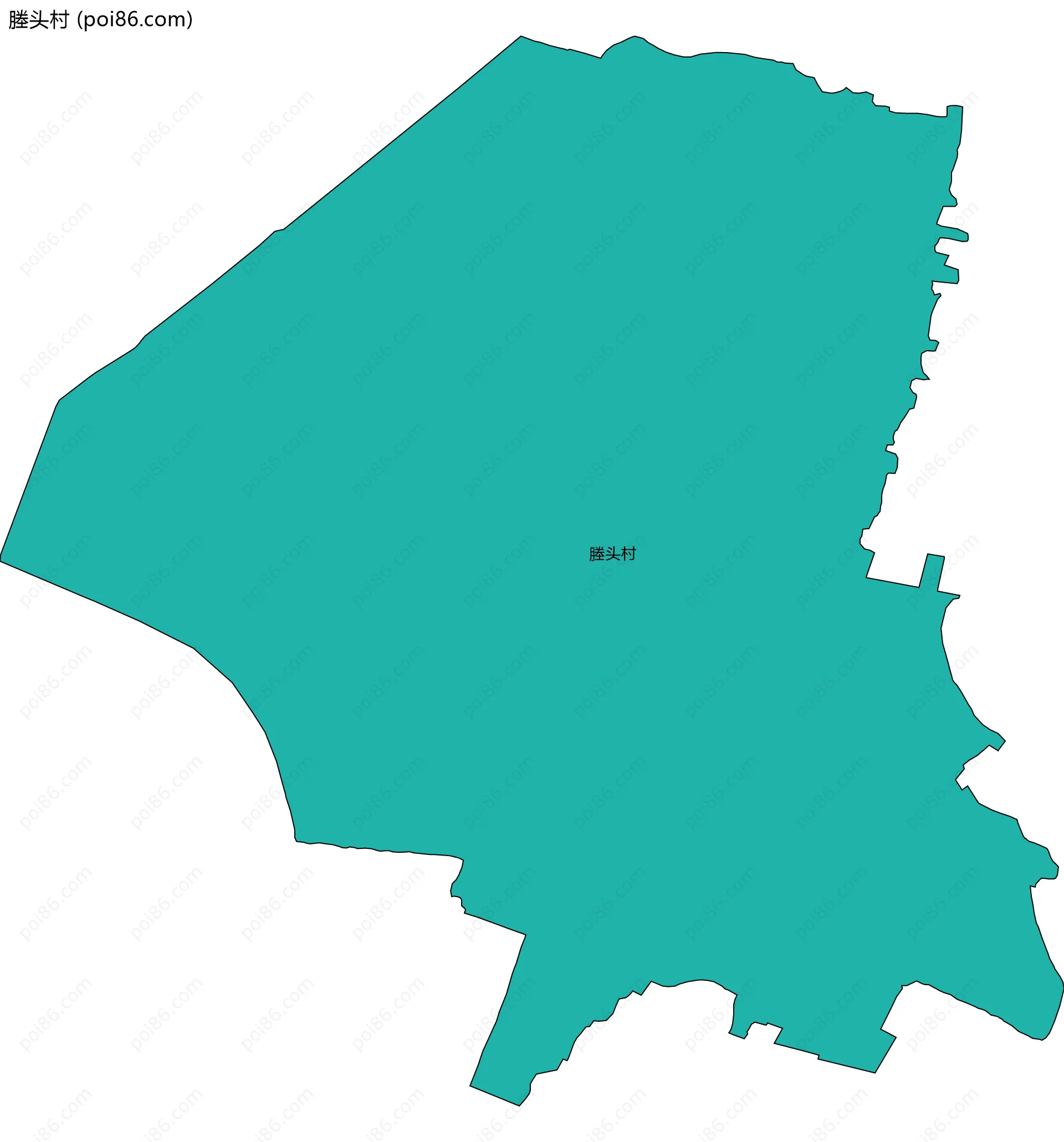 塍头村边界地图