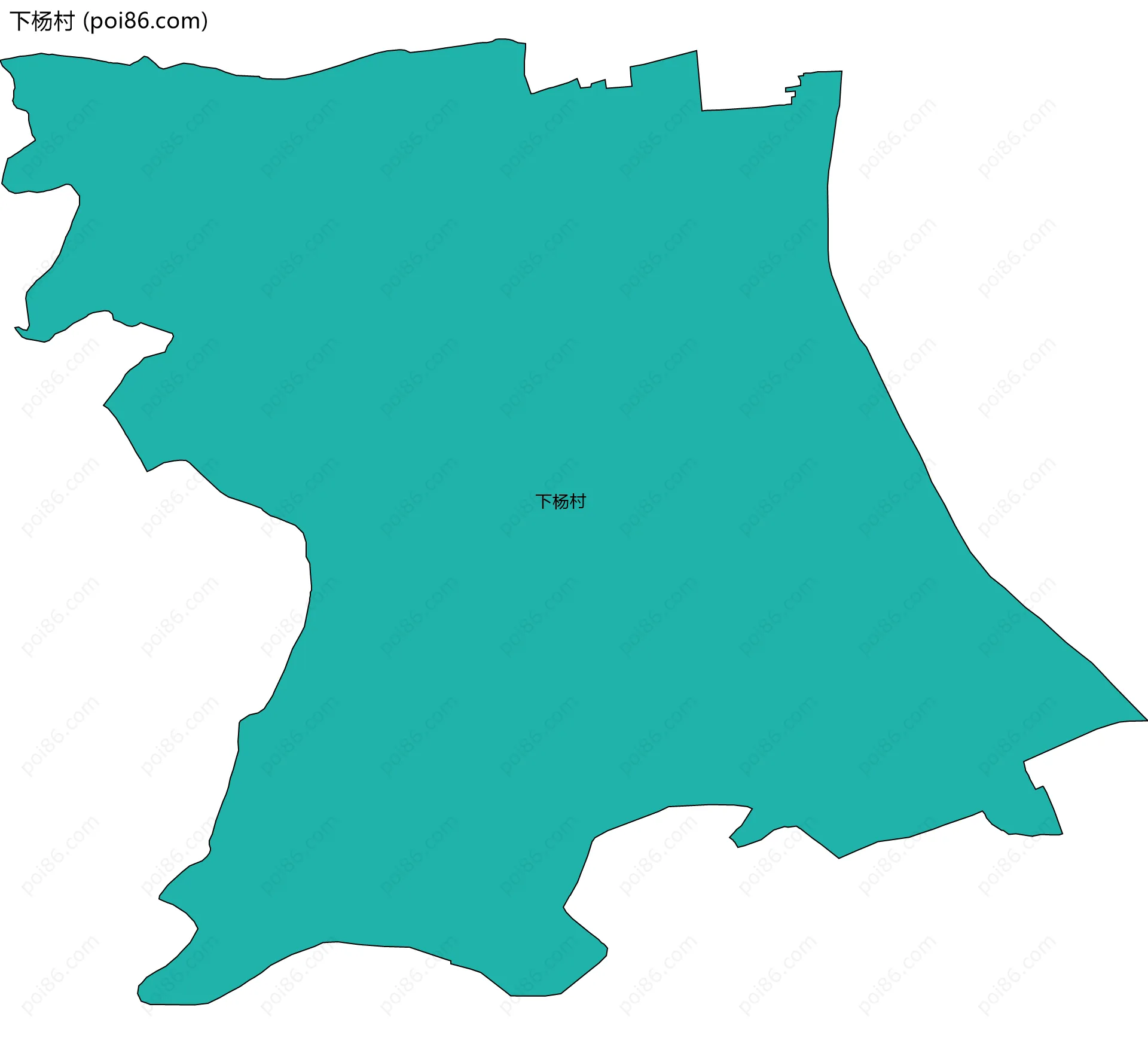 下杨村边界地图