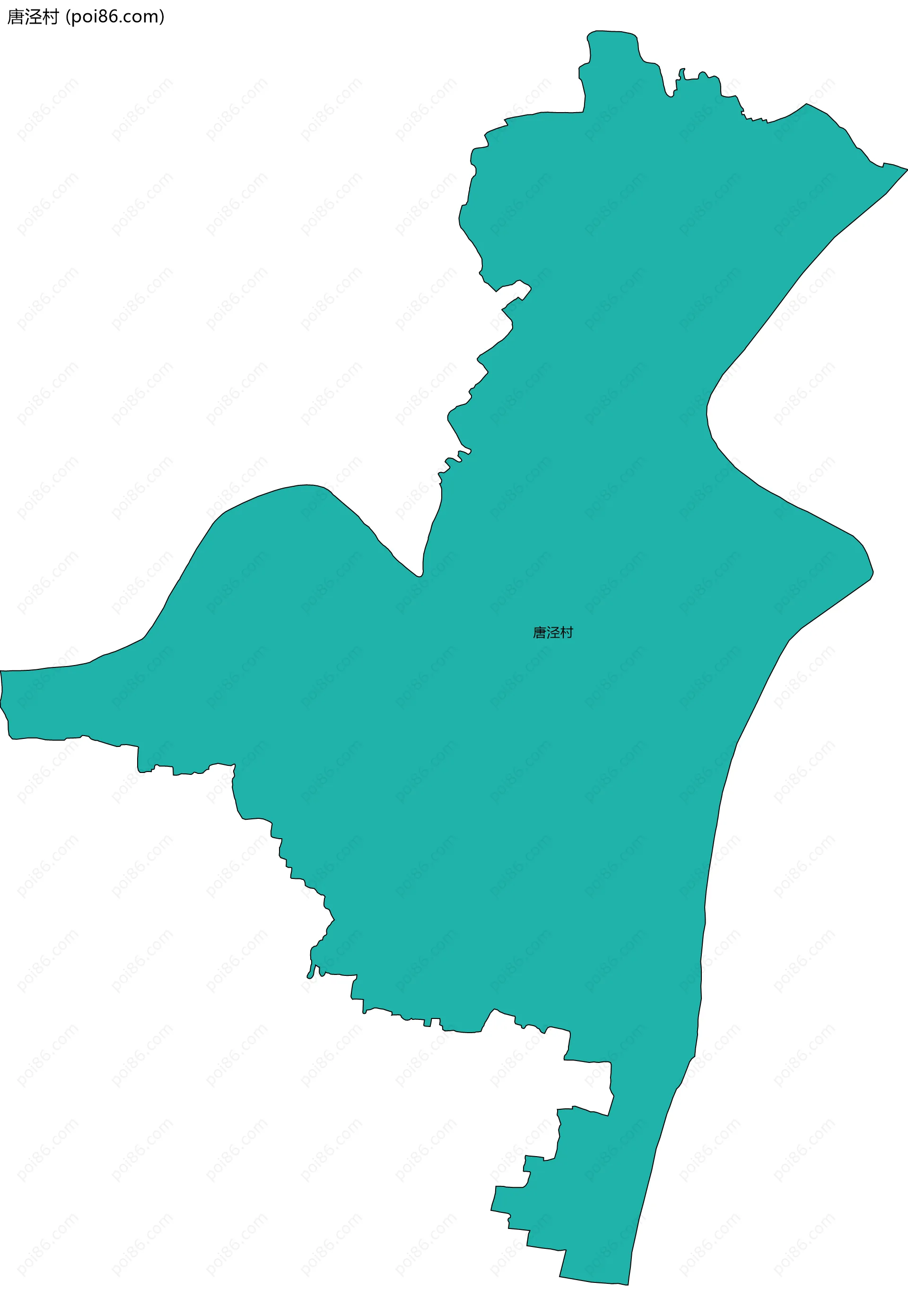 唐泾村边界地图