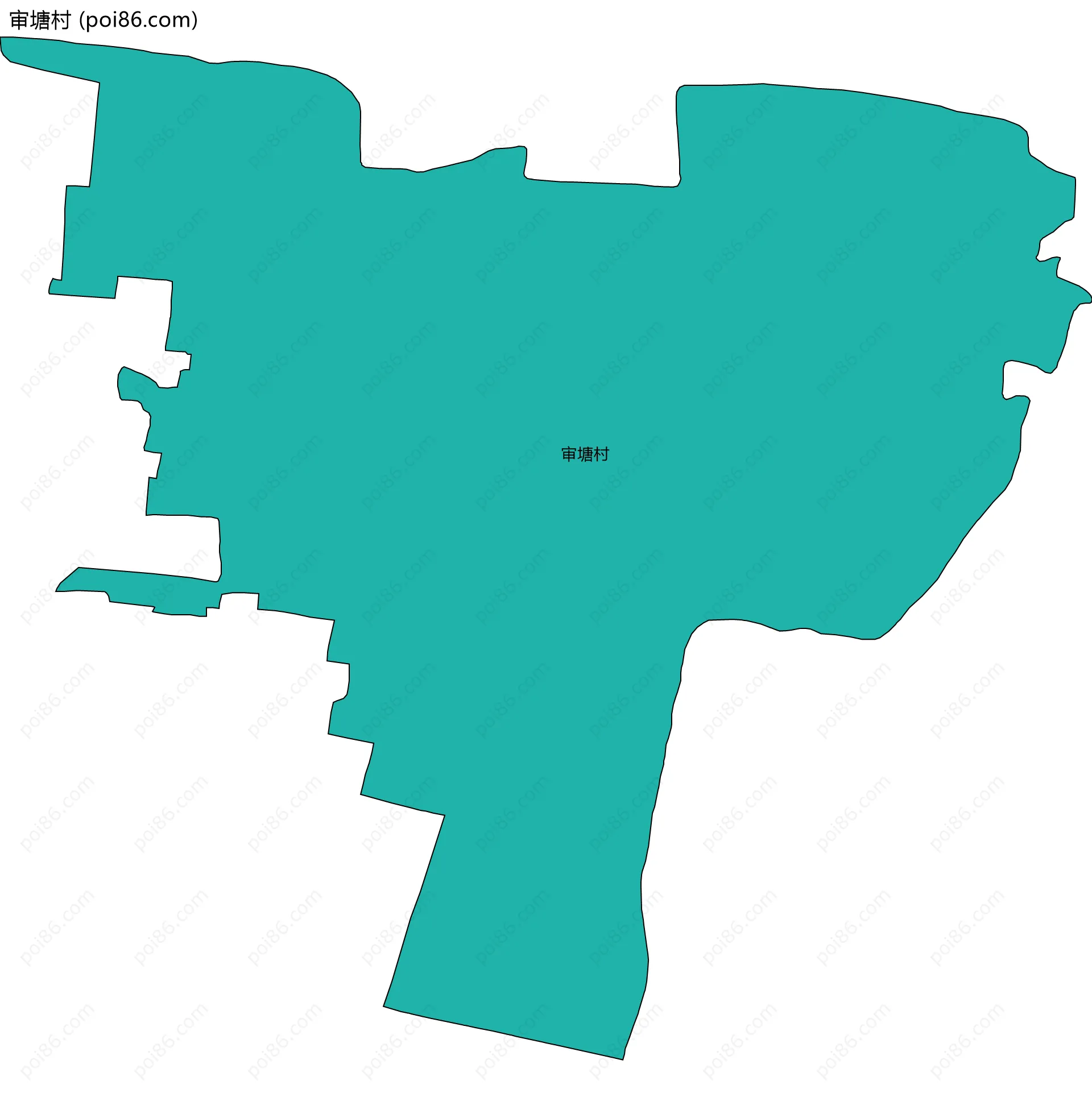 审塘村边界地图