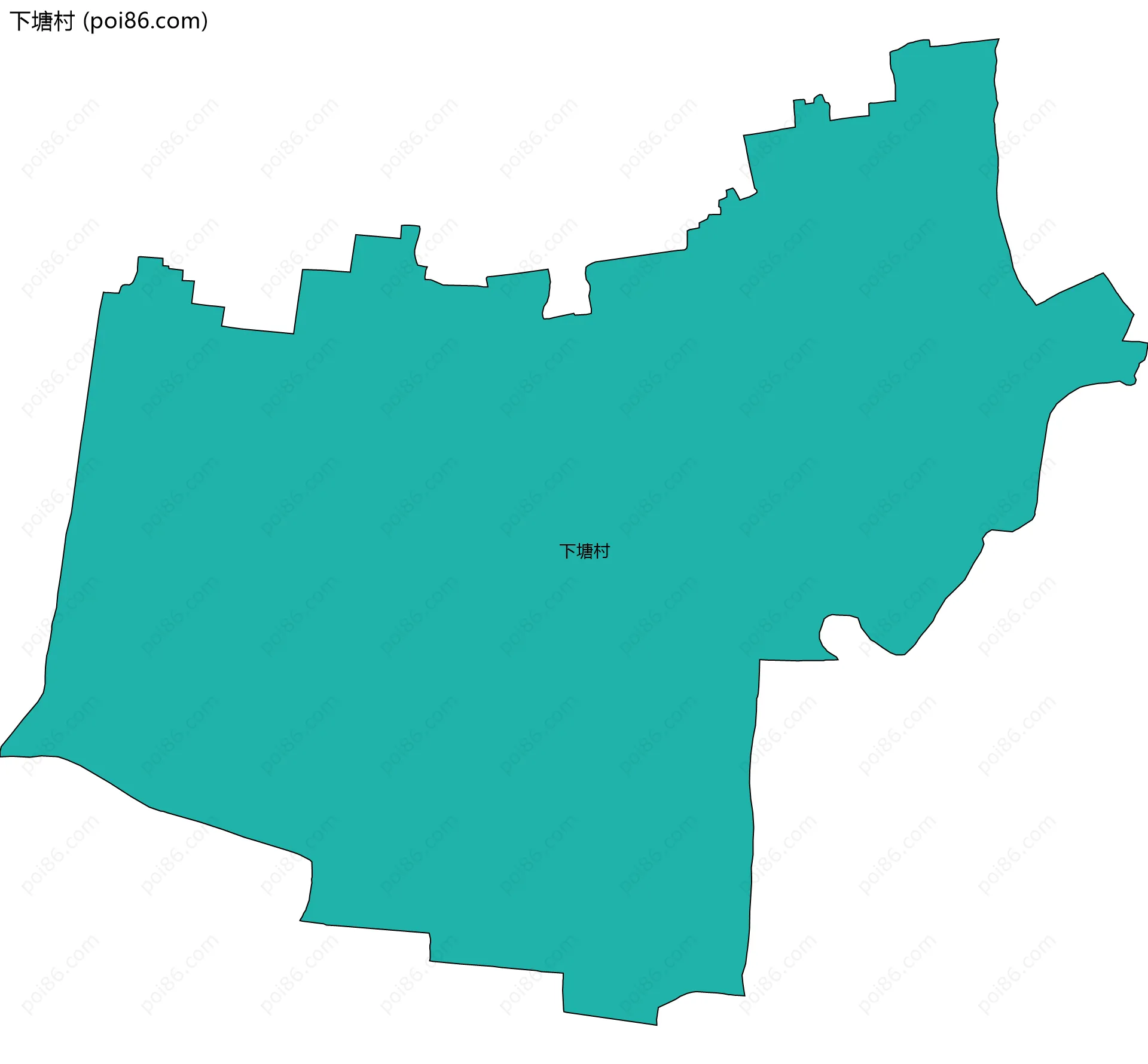 下塘村边界地图