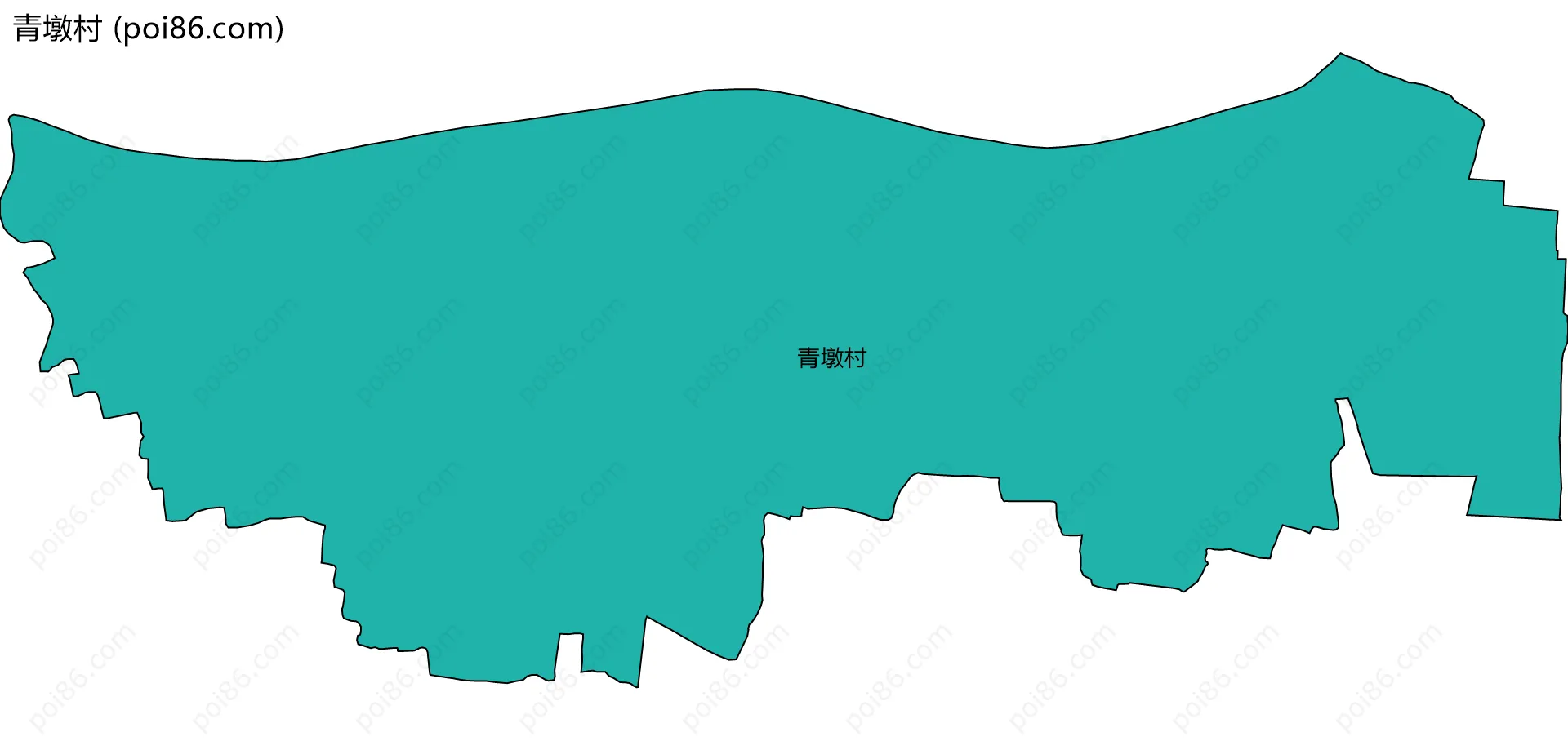 青墩村边界地图