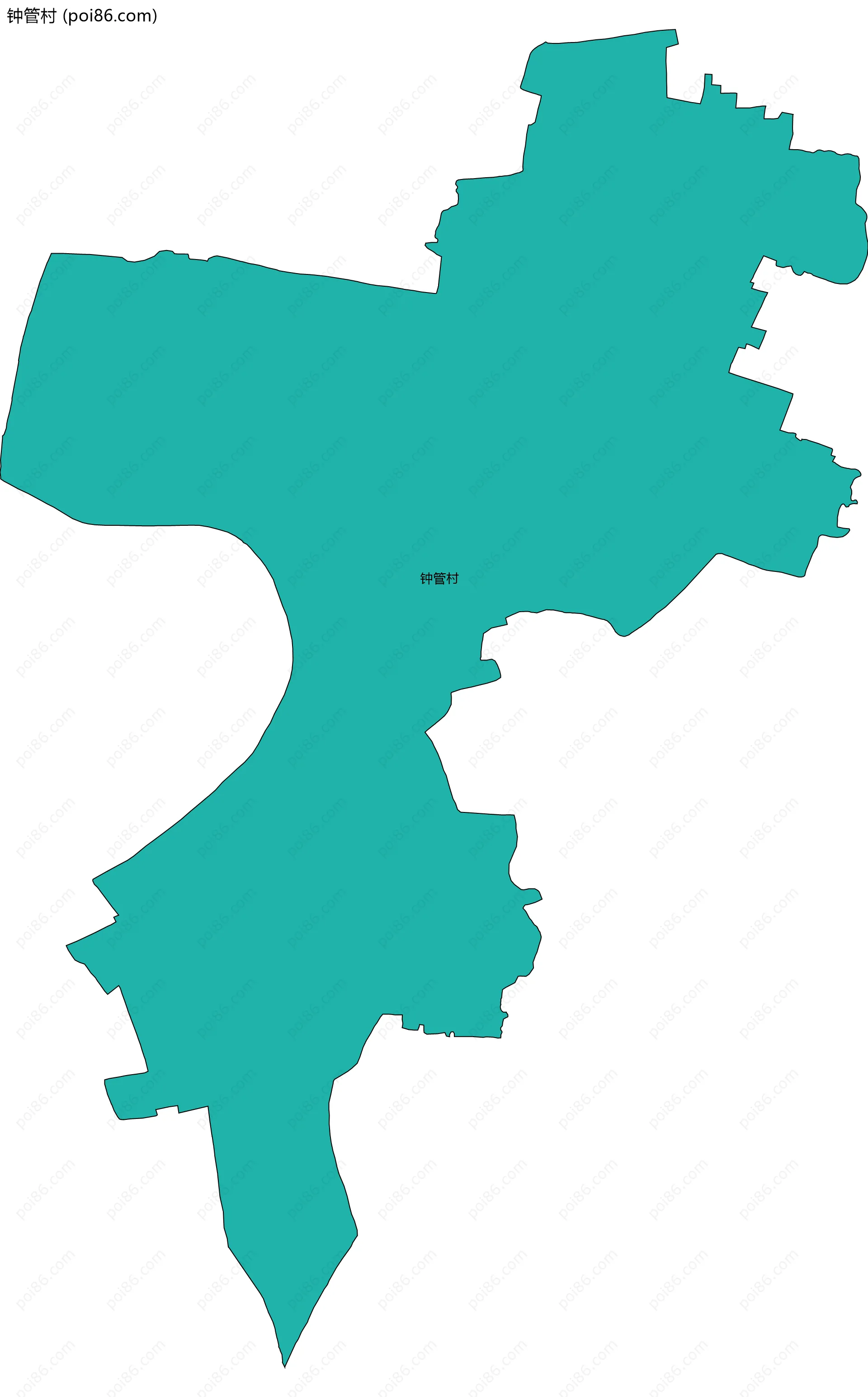 钟管村边界地图