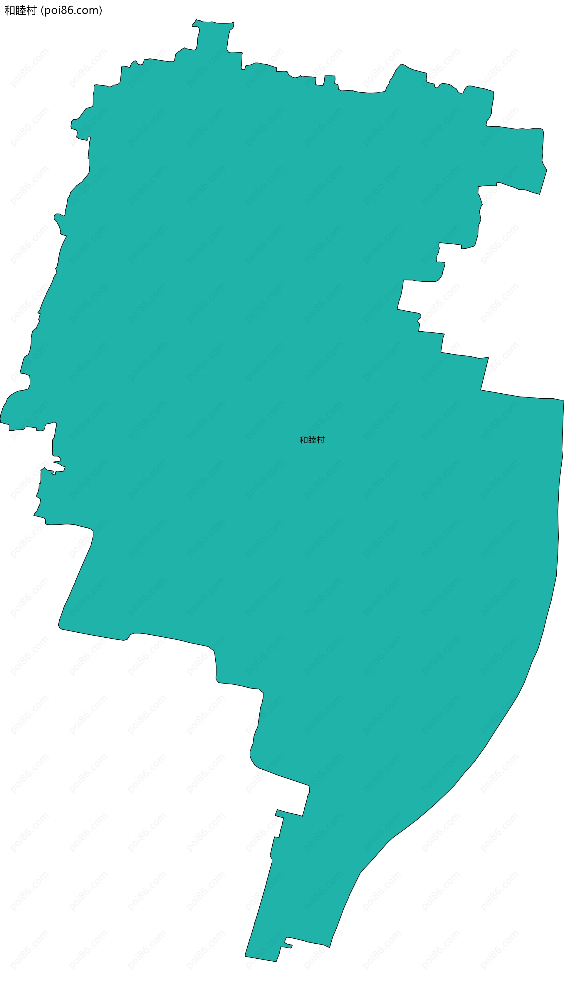 和睦村边界地图