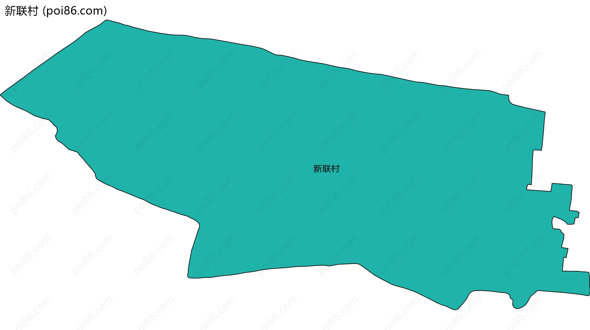 新联村边界地图