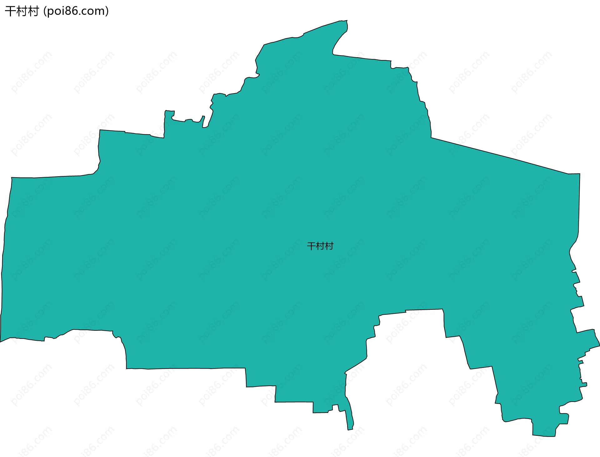 干村村边界地图
