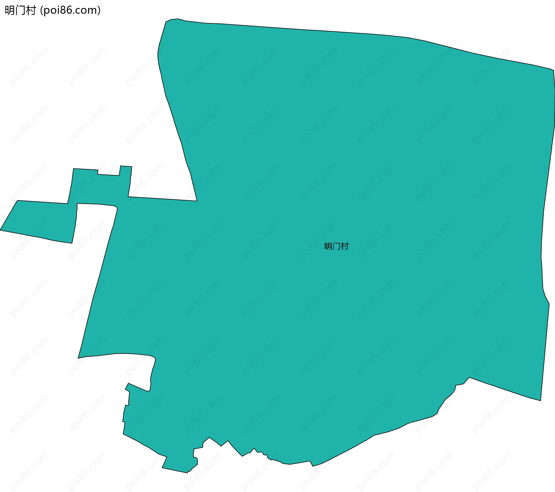 明门村边界地图
