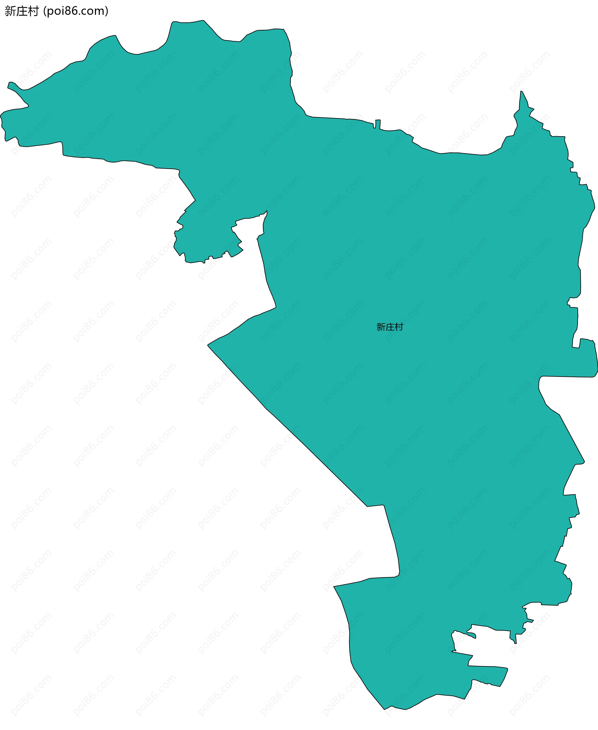 新庄村边界地图
