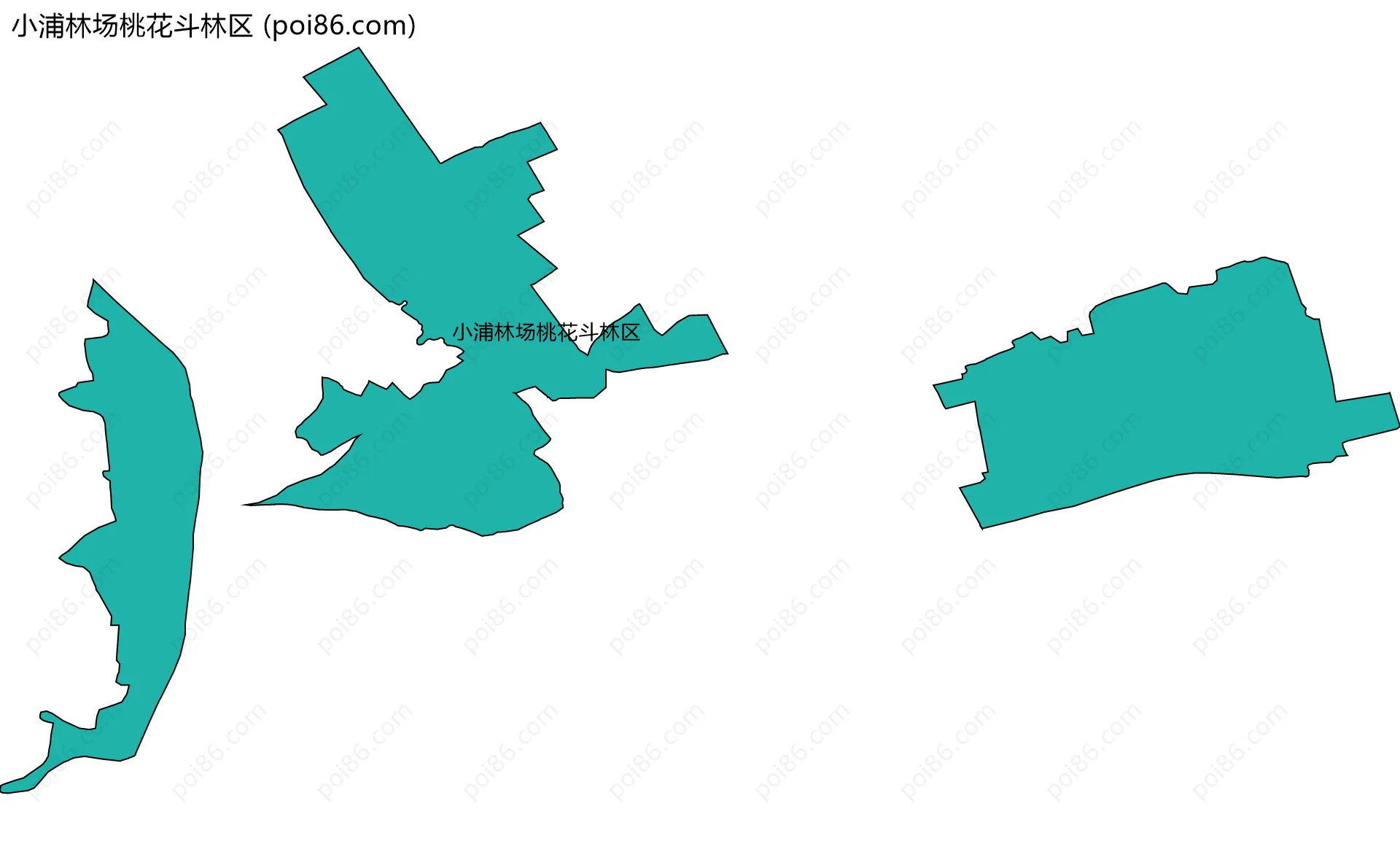 小浦林场桃花斗林区边界地图