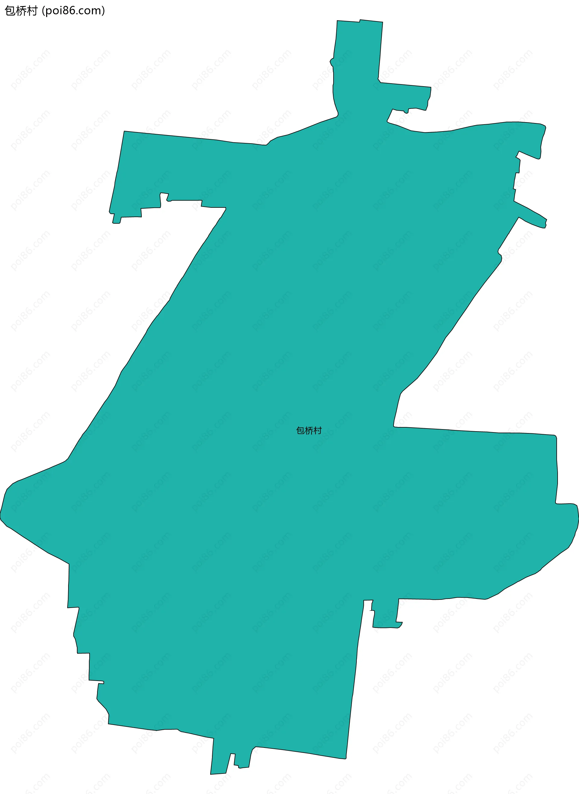 包桥村边界地图