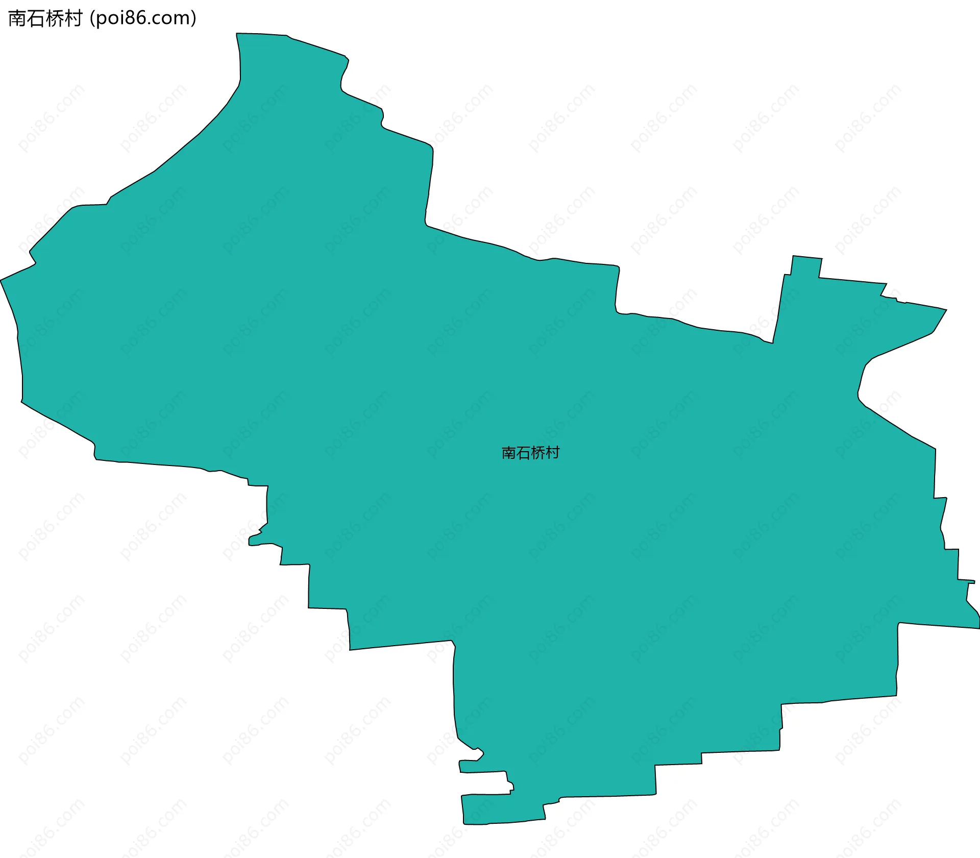 南石桥村边界地图
