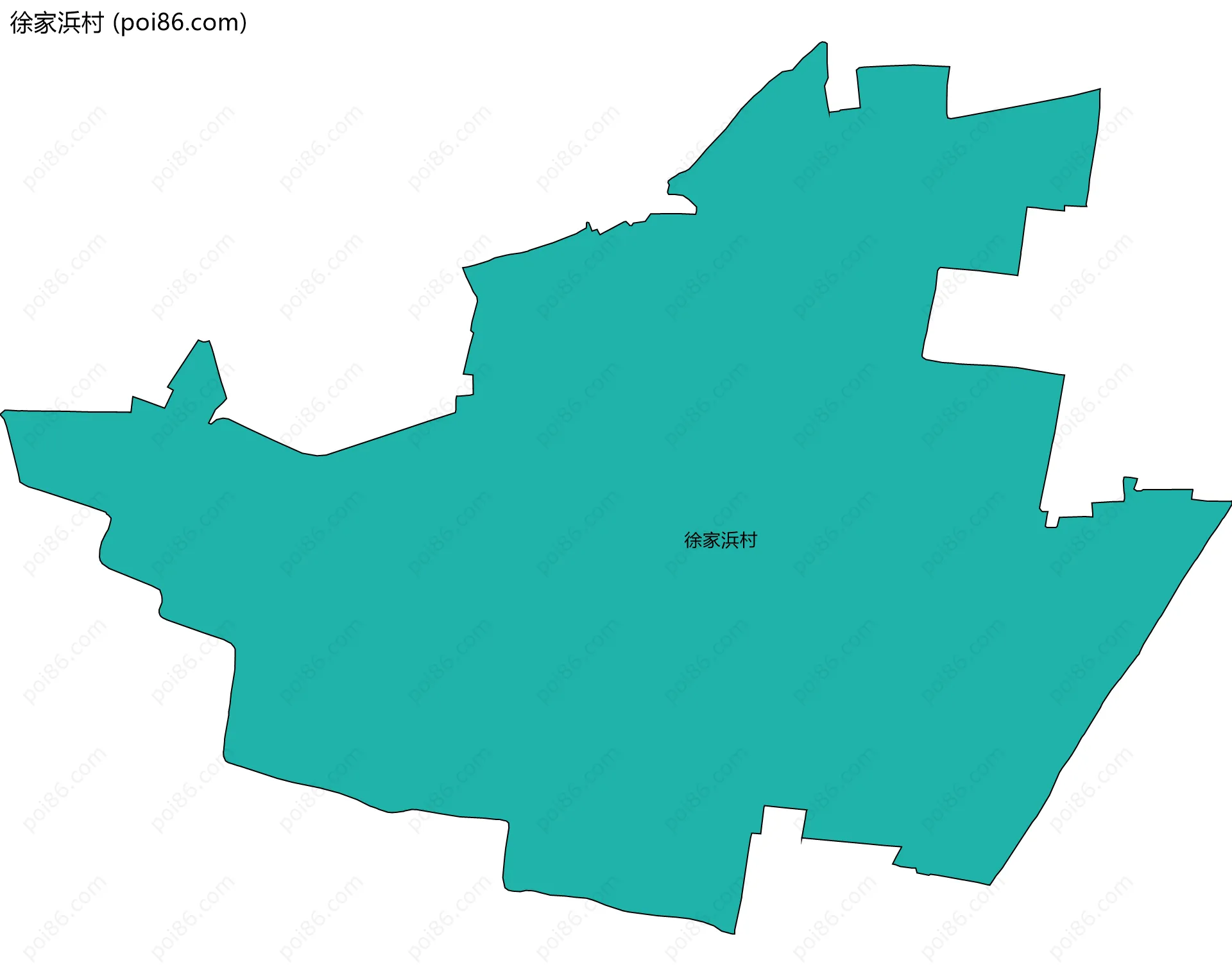 徐家浜村边界地图