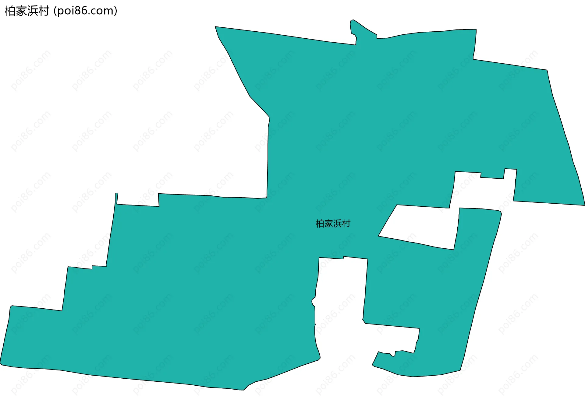 柏家浜村边界地图