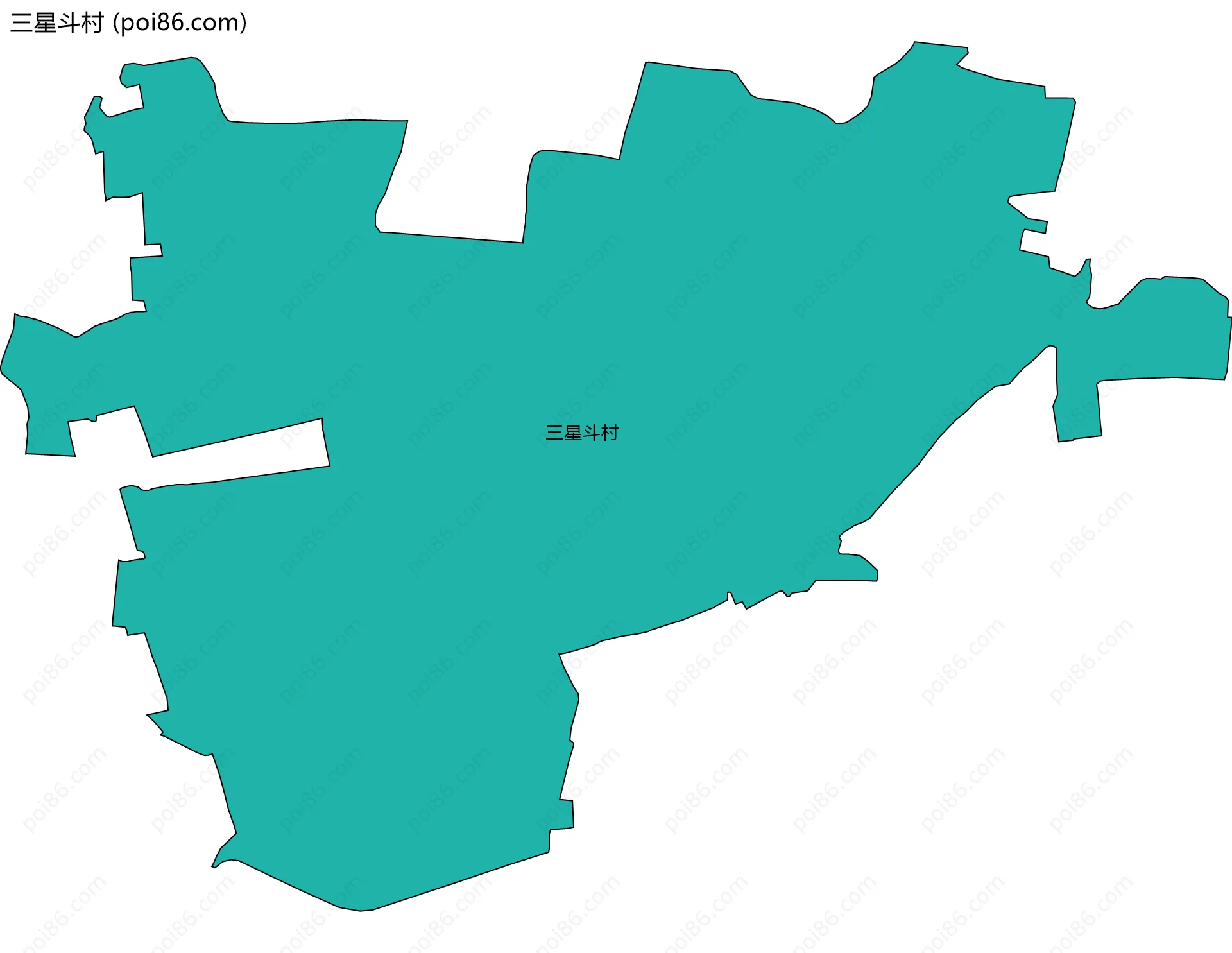 三星斗村边界地图