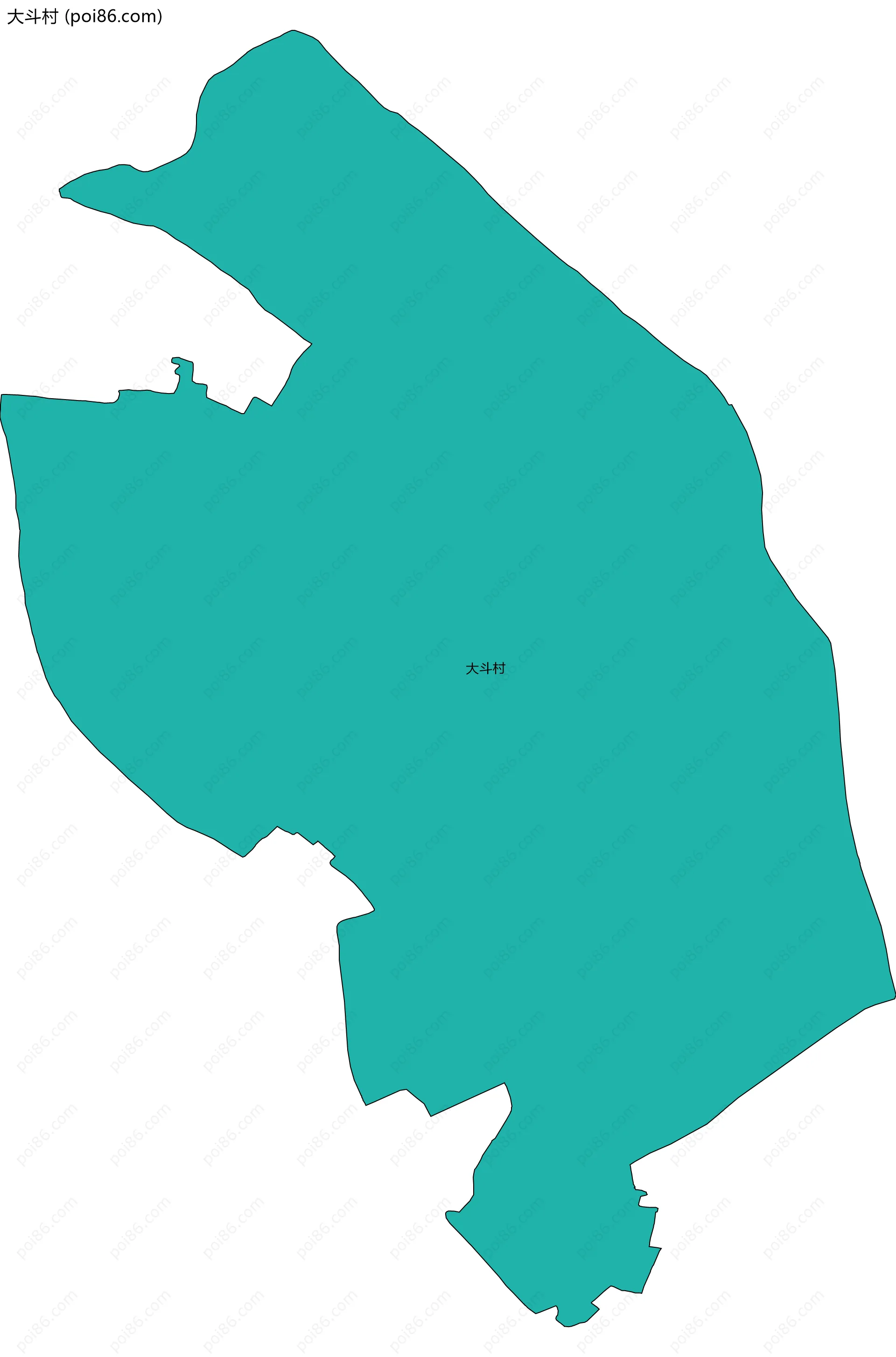 大斗村边界地图