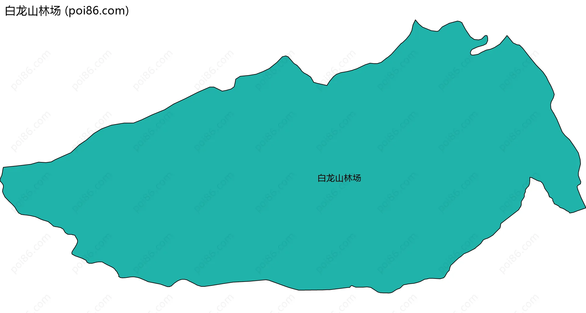 白龙山林场边界地图