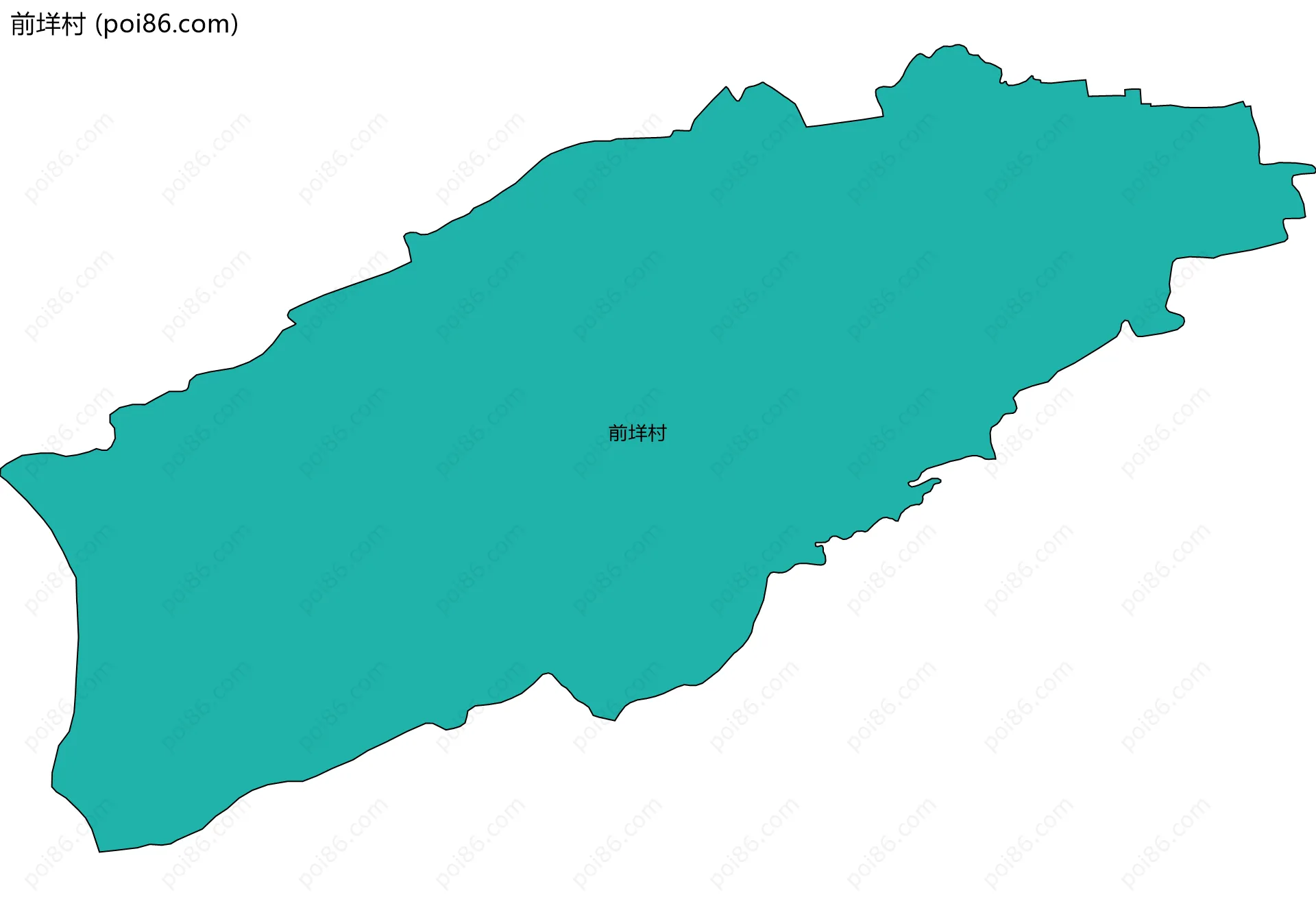 前垟村边界地图