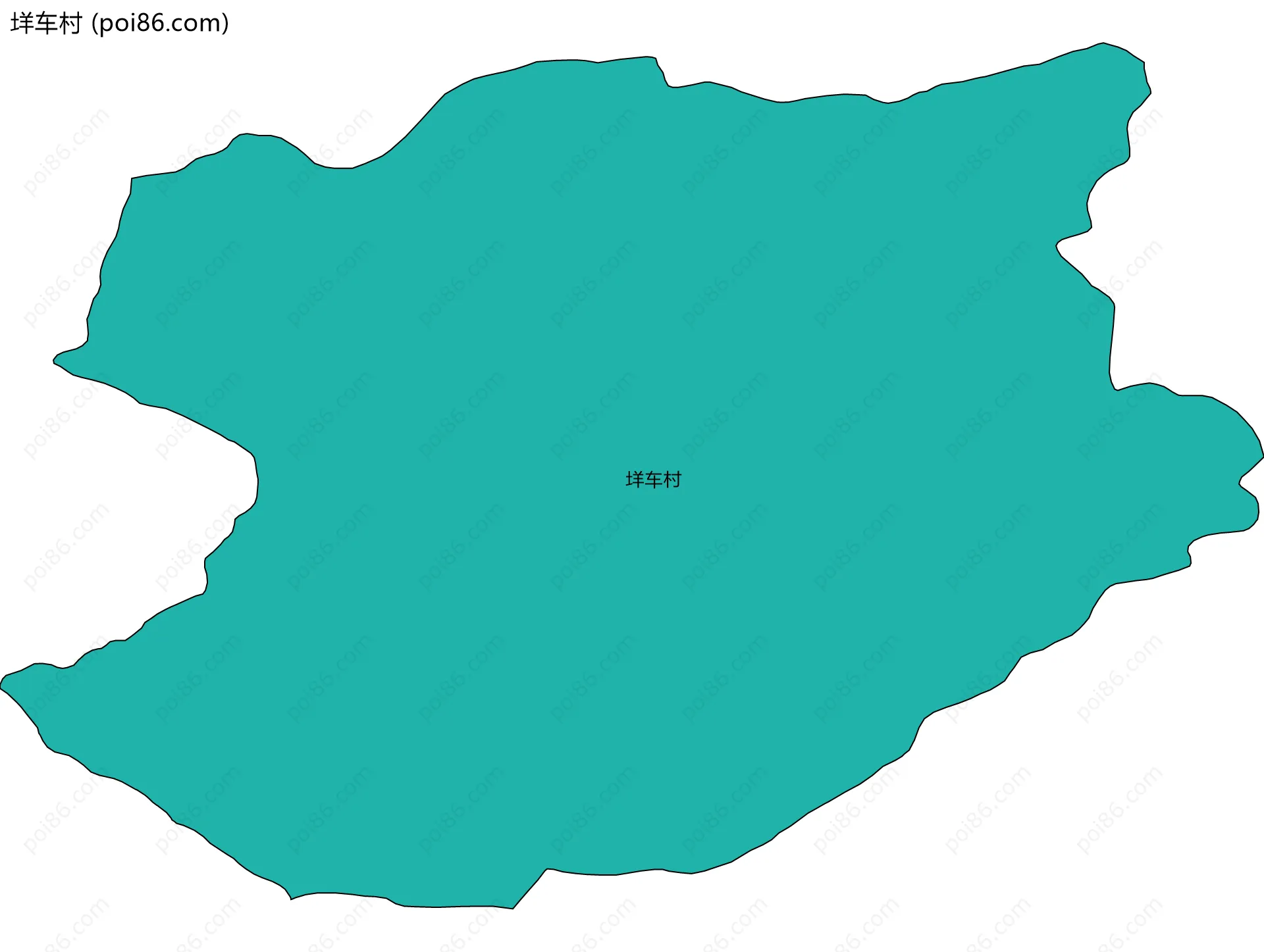 垟车村边界地图