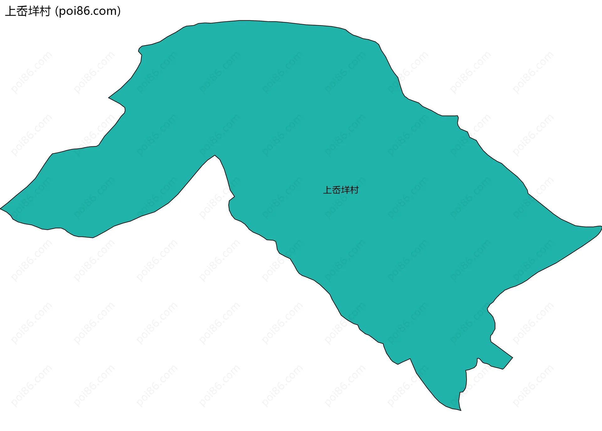 上岙垟村边界地图