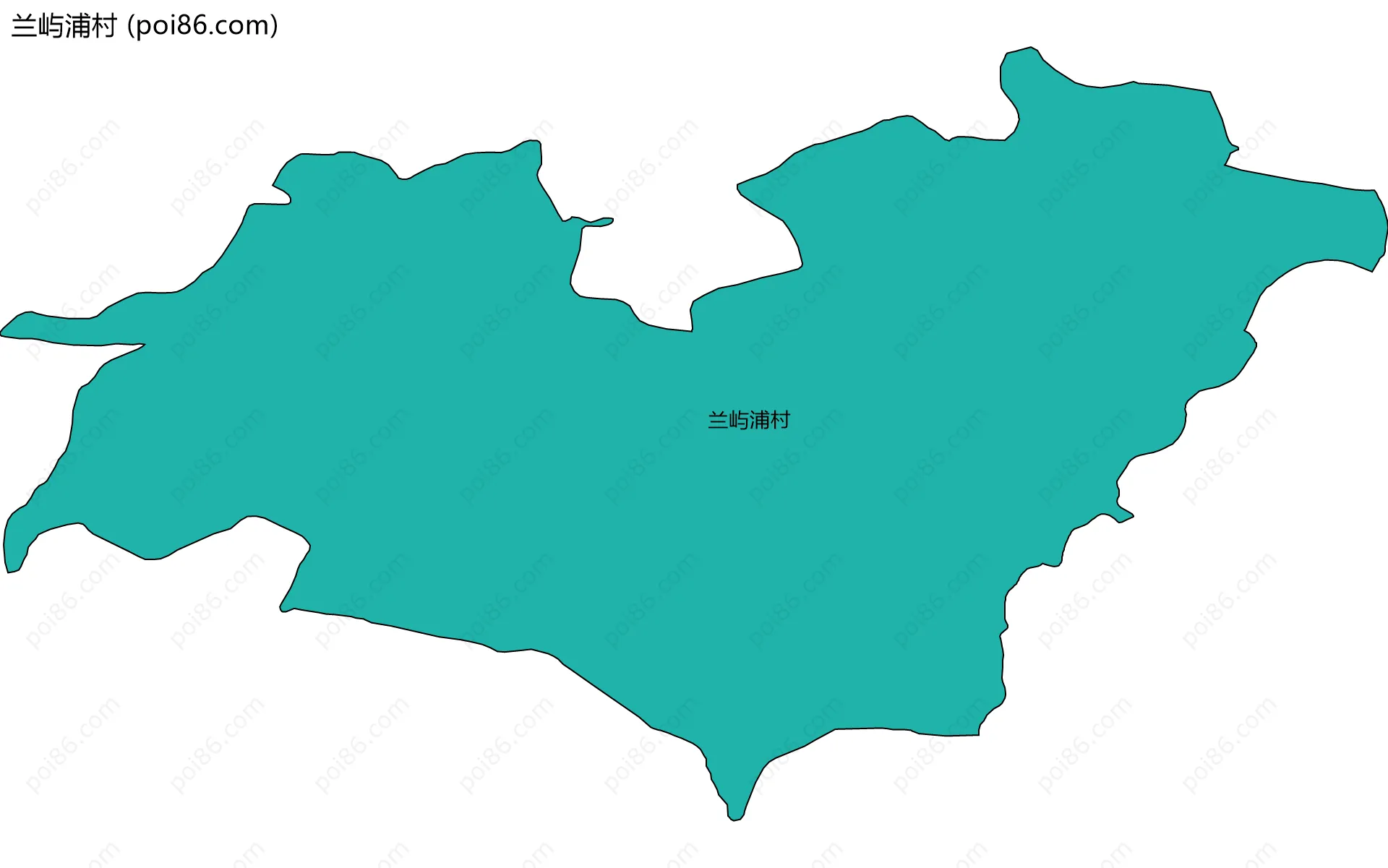 兰屿浦村边界地图