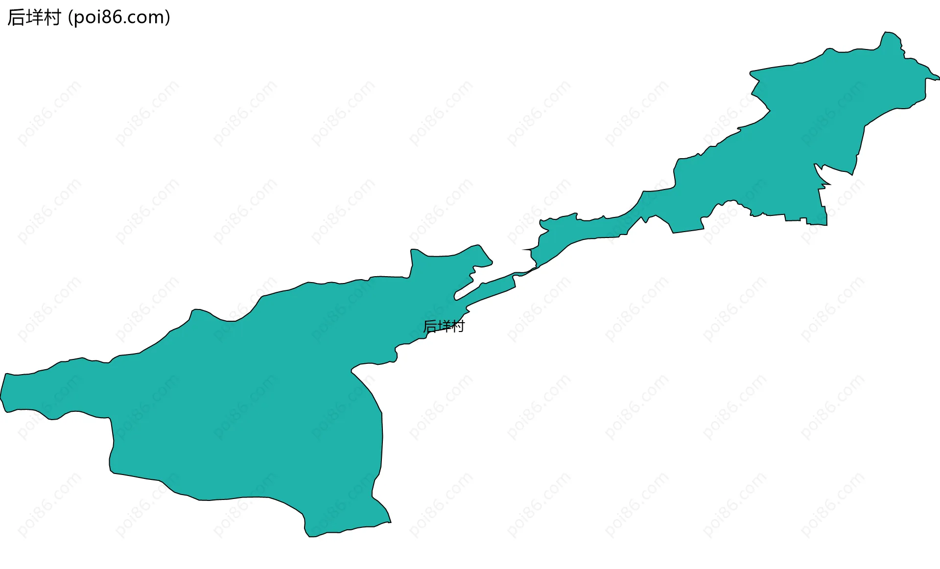 后垟村边界地图