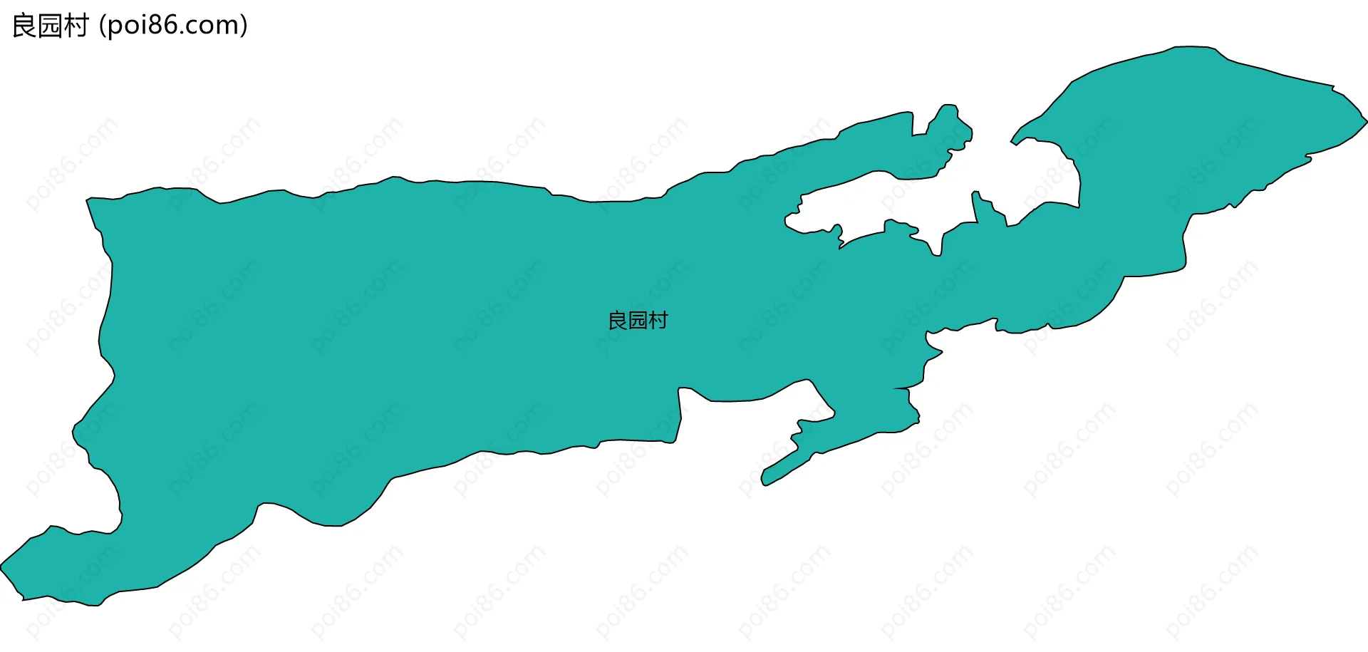 良园村边界地图