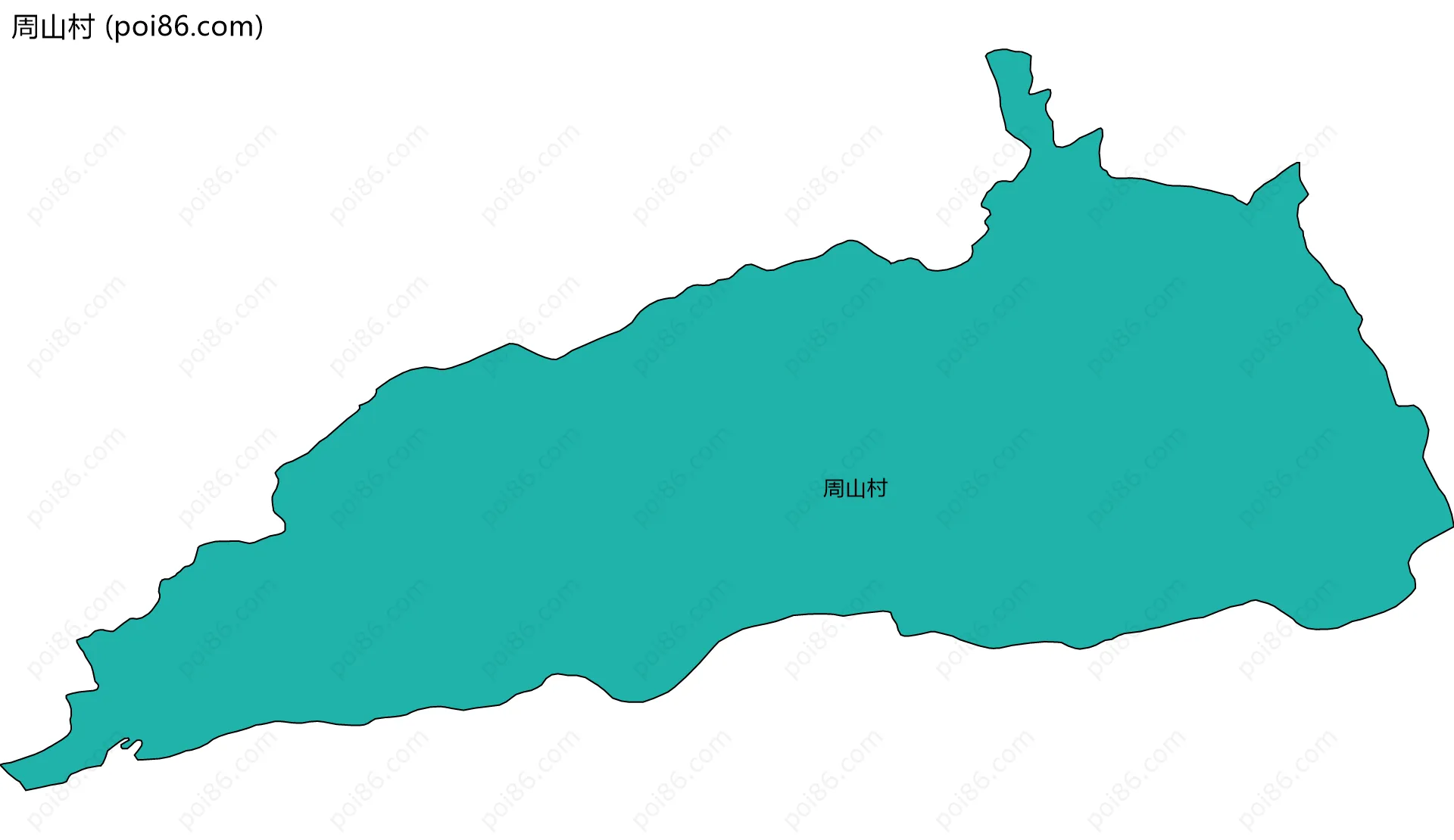 周山村边界地图