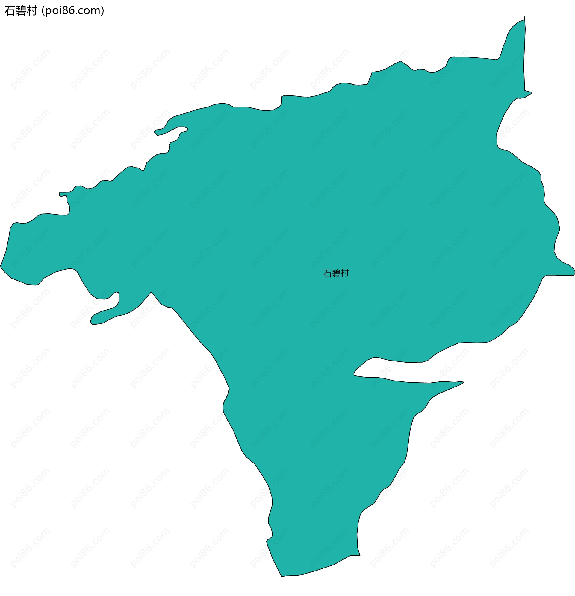 石碧村边界地图