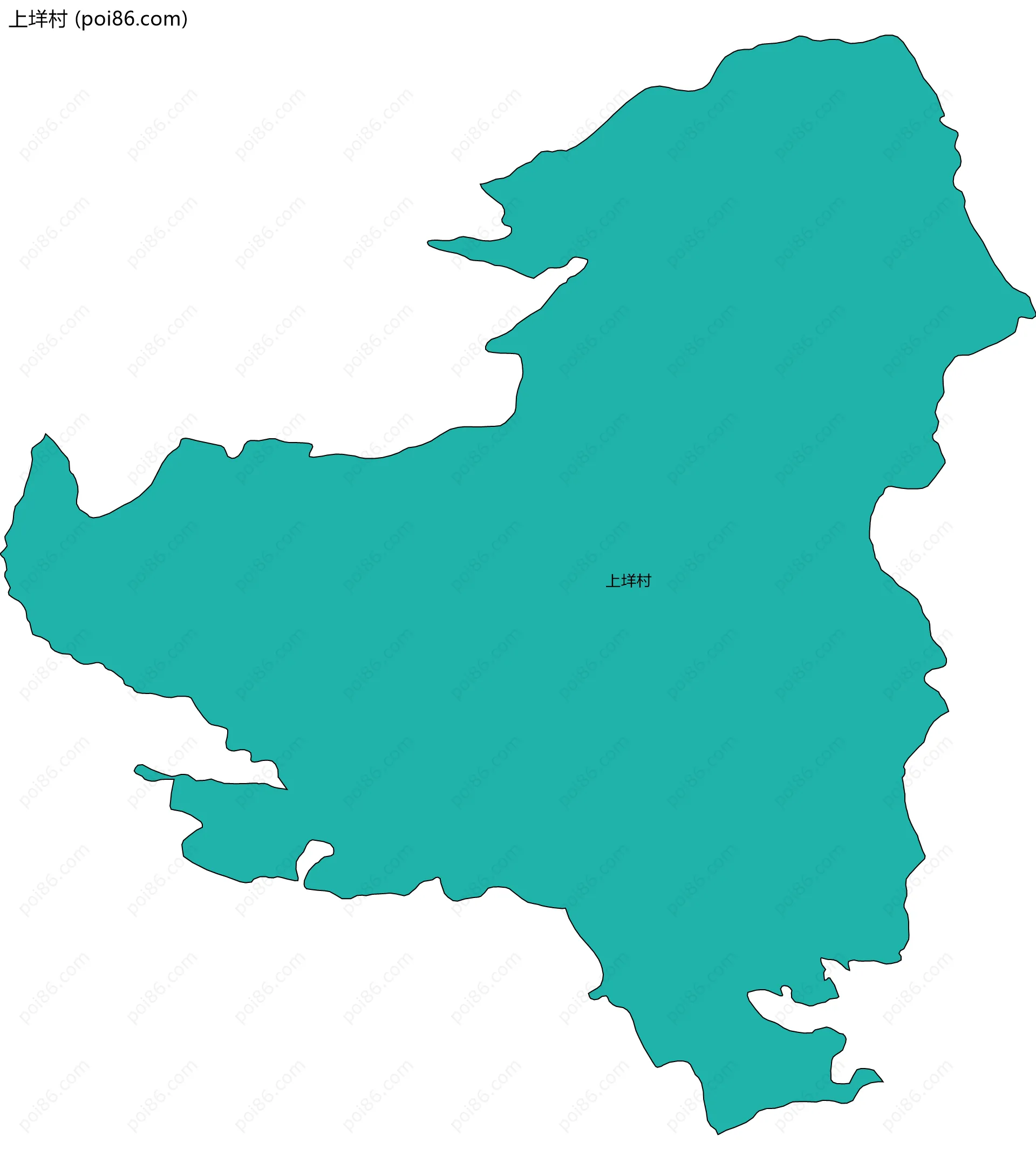 上垟村边界地图