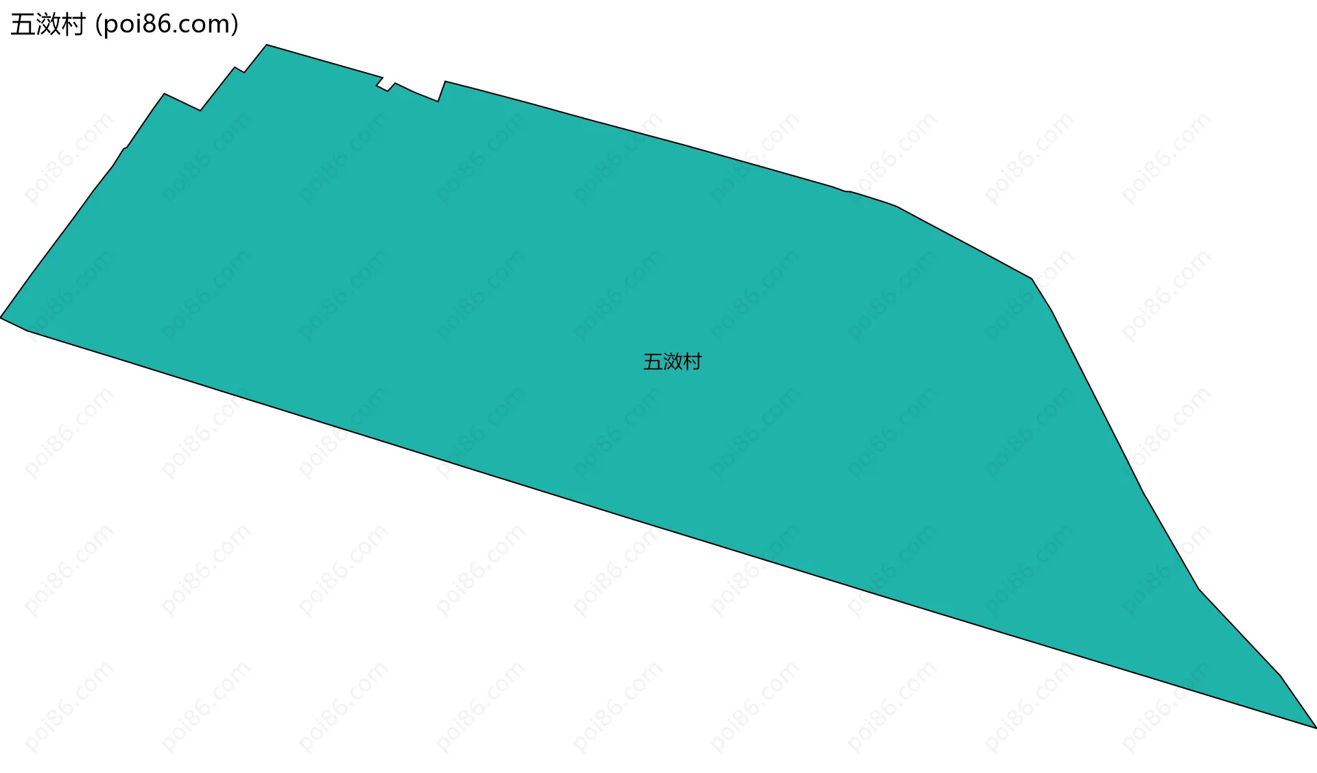 五滧村边界地图