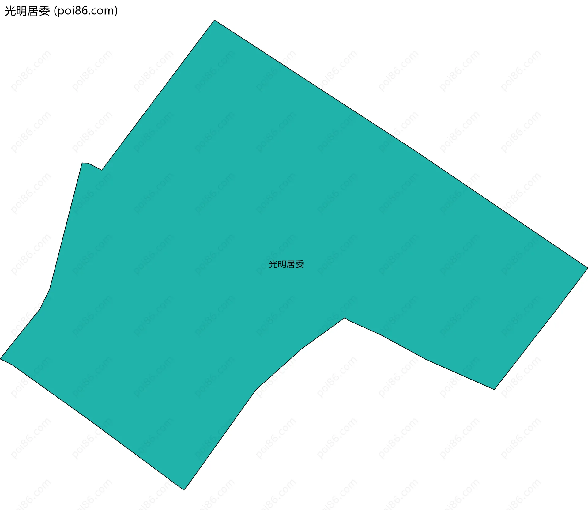 光明居委边界地图