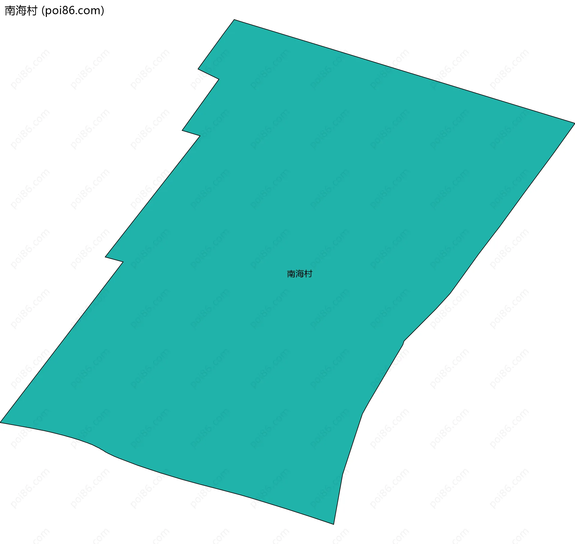 南海村边界地图