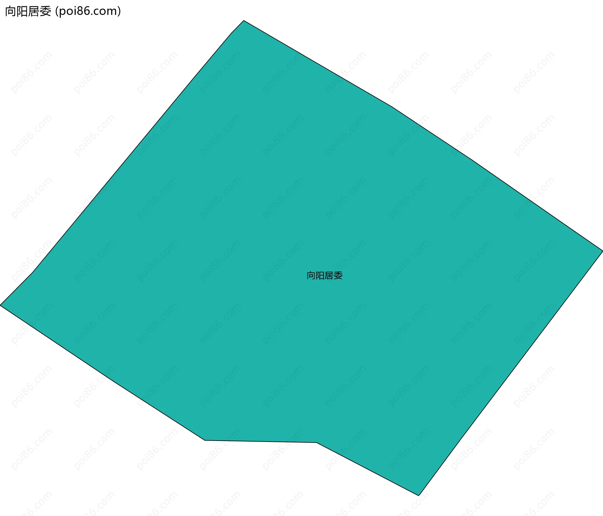 向阳居委边界地图