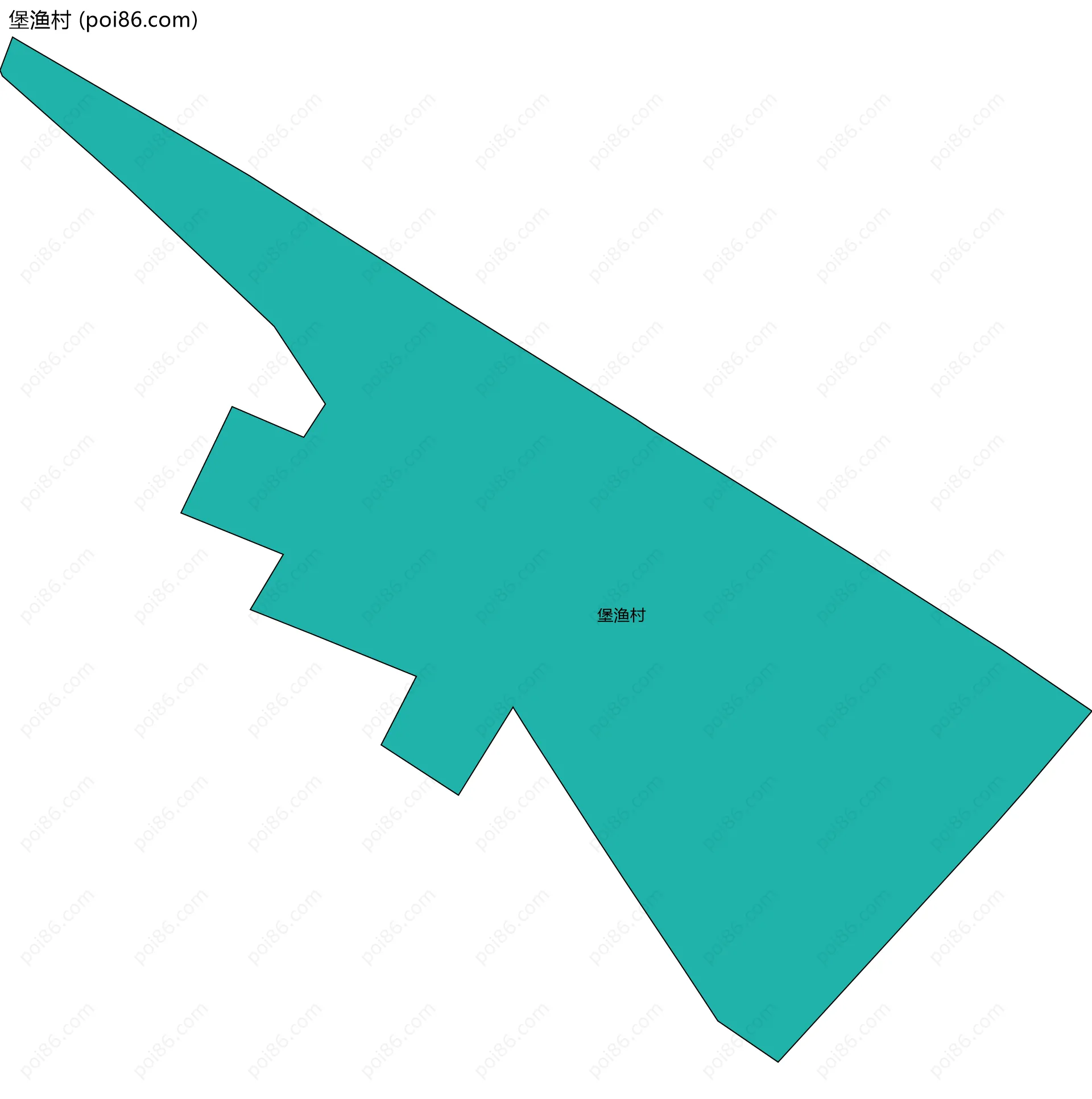 堡渔村边界地图