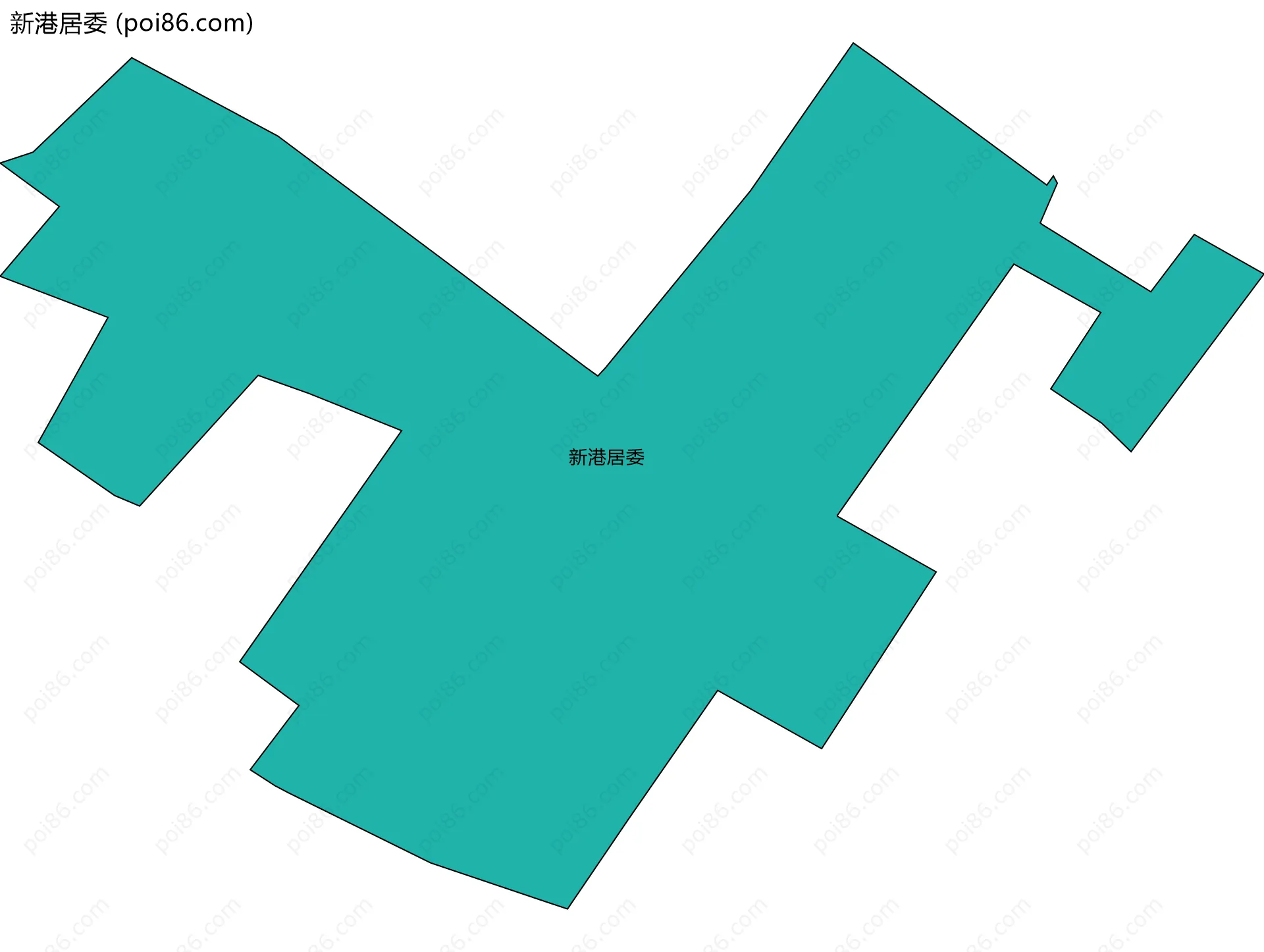 新港居委边界地图