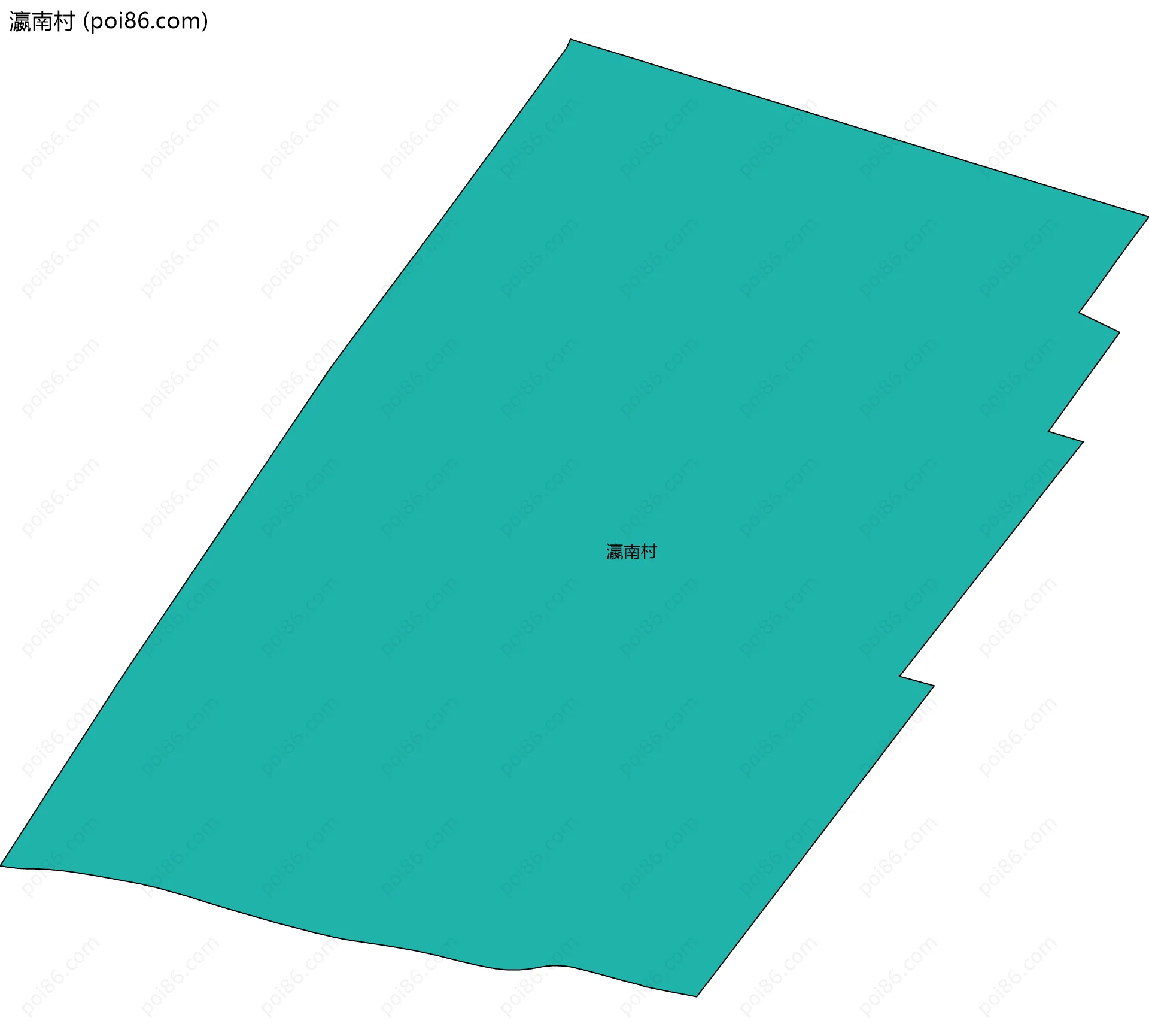 瀛南村边界地图