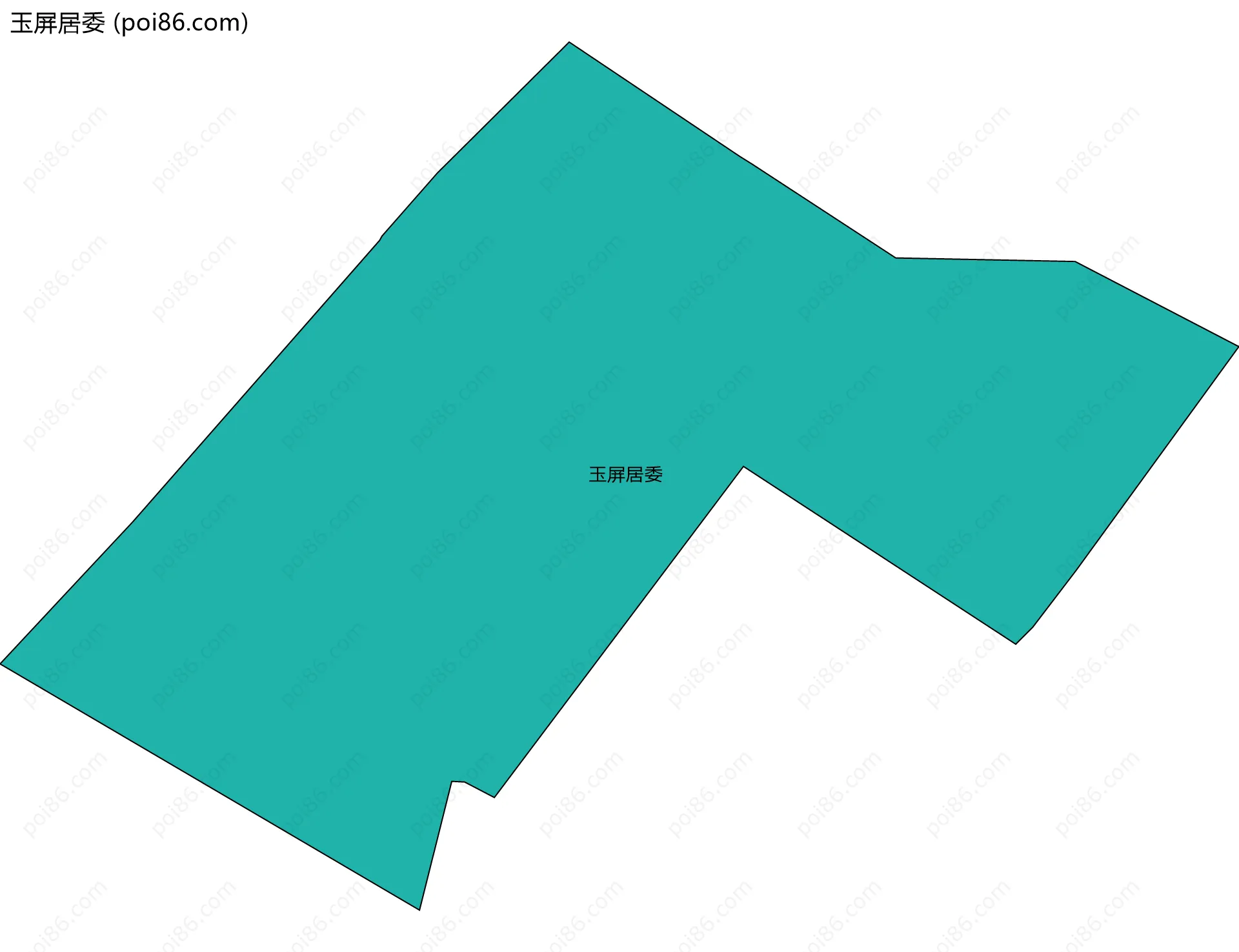玉屏居委边界地图