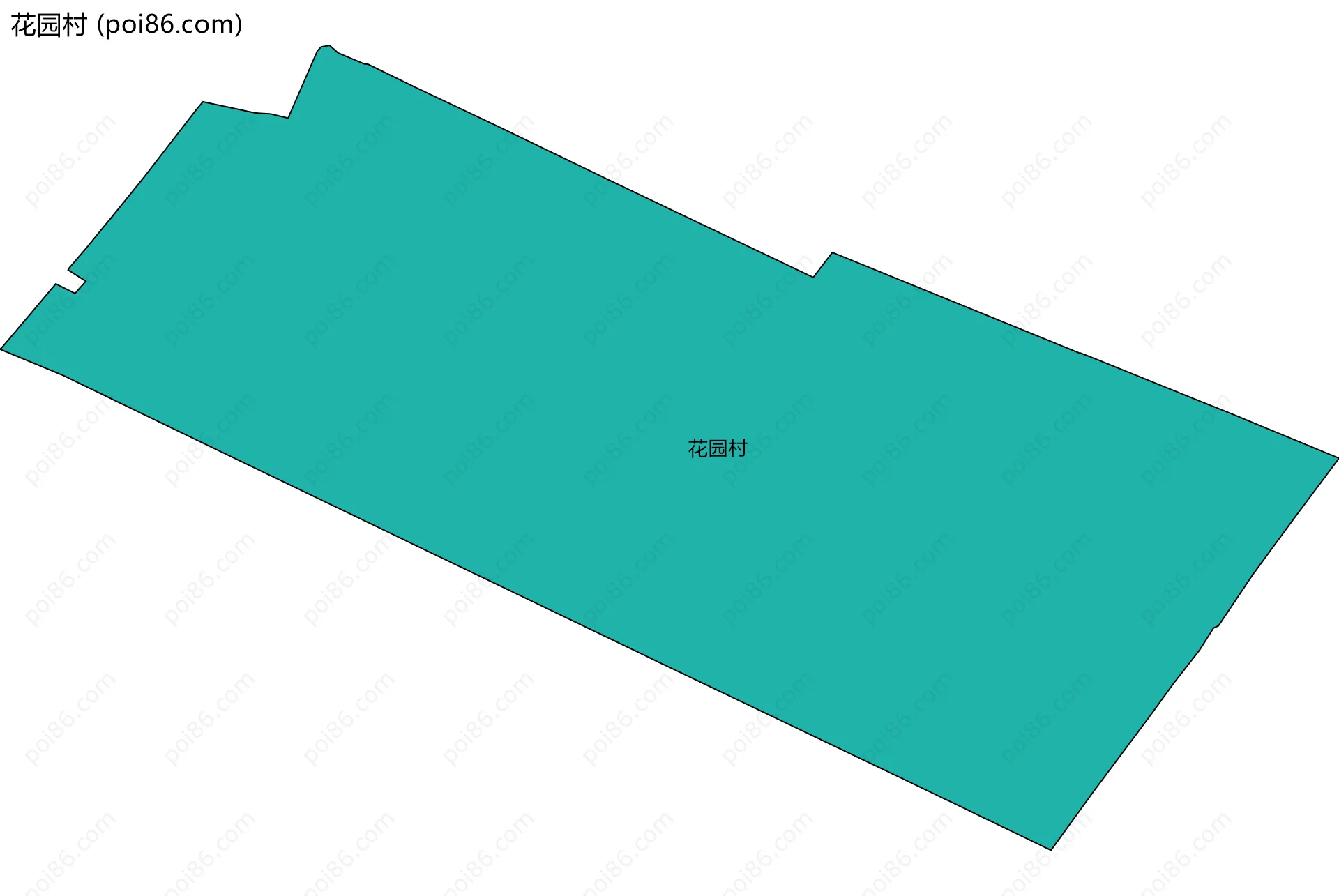 花园村边界地图