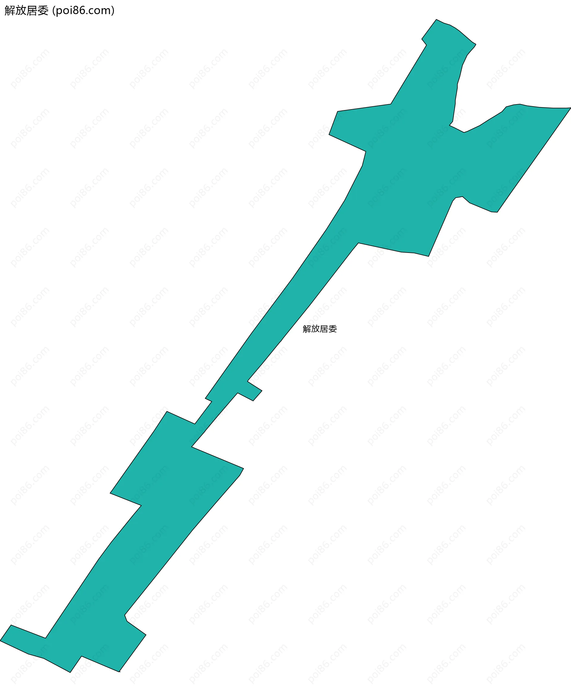 解放居委边界地图