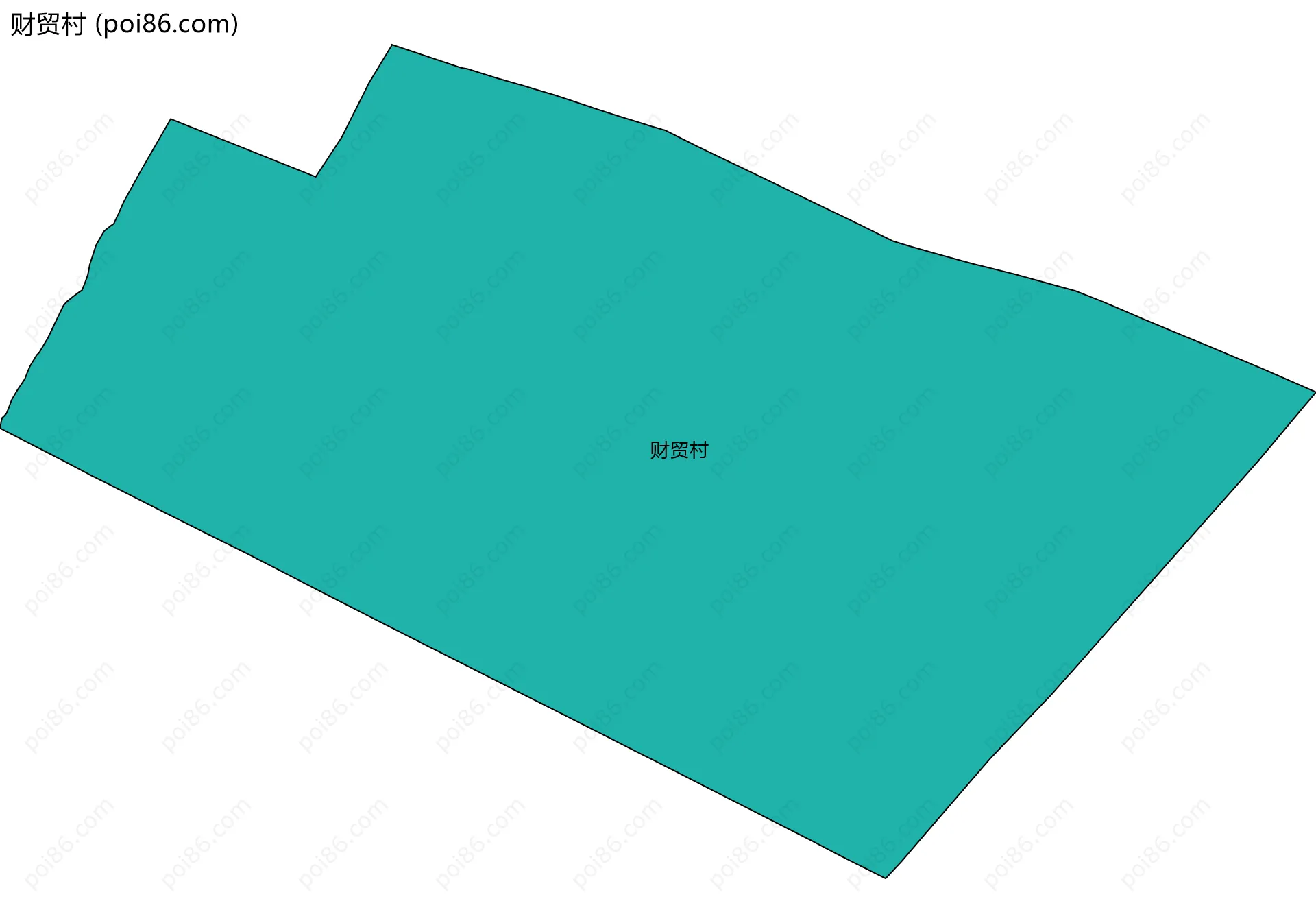 财贸村边界地图