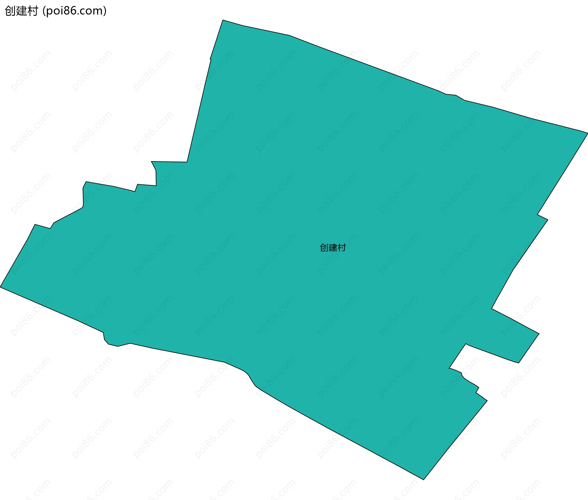 创建村边界地图